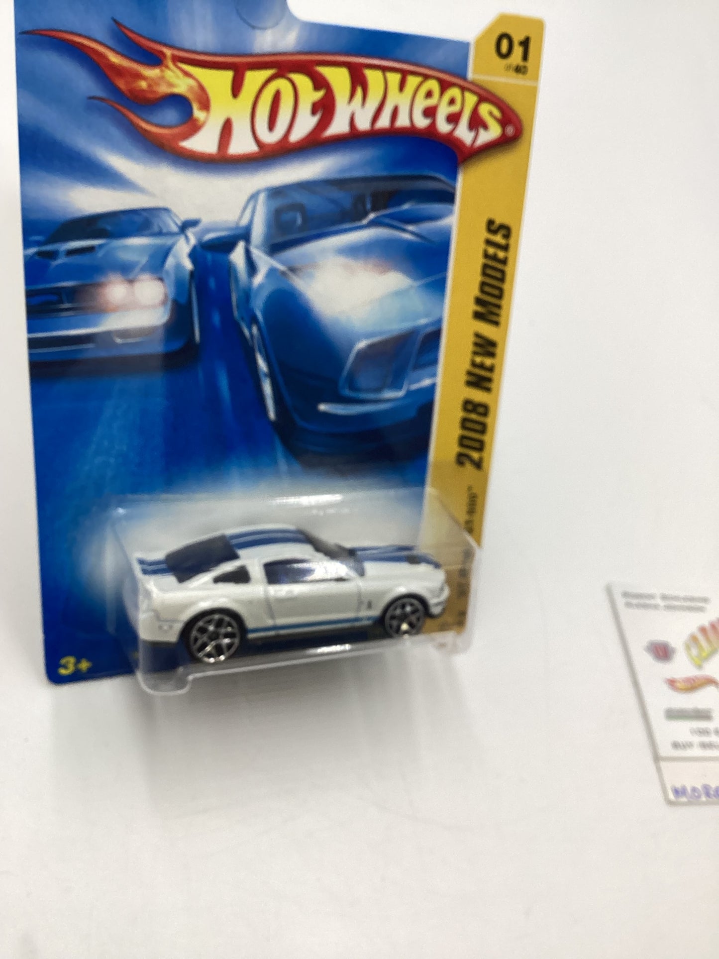 2008 Hot Wheels New Models #1 07 Shelby GT-500 White 24G