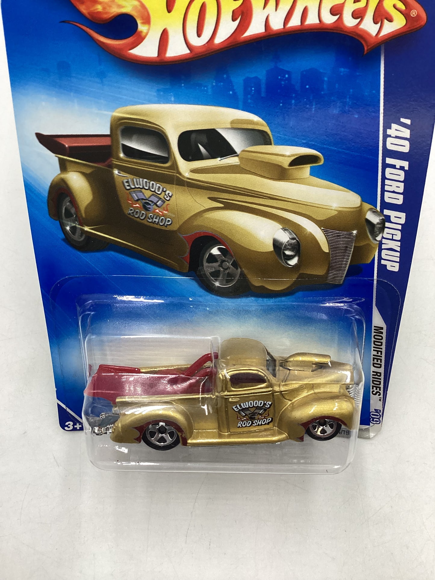 2009 Hot Wheels Modified Rides #164 40 Ford Pickup Gold 5SP Wheels 23i