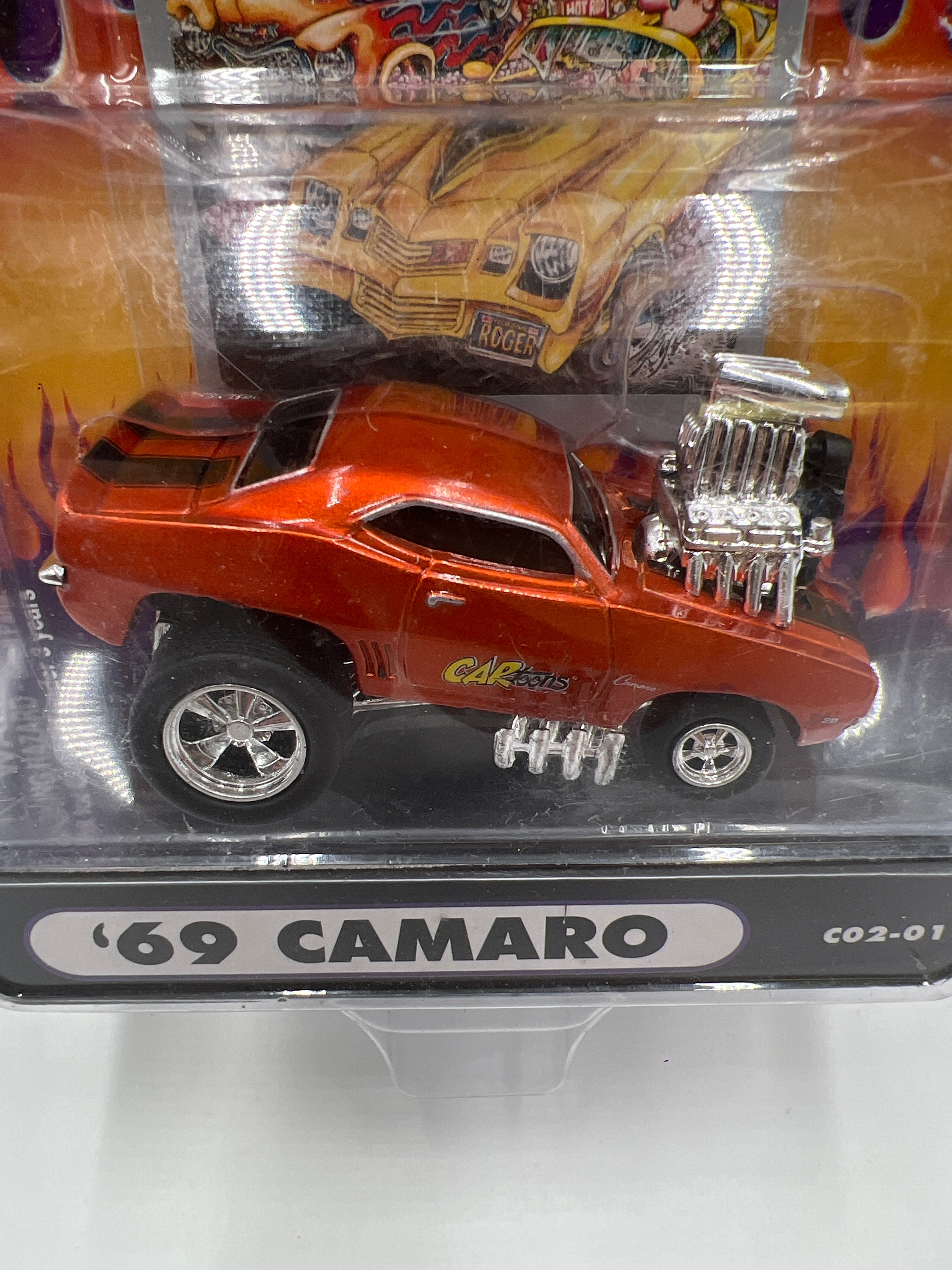 Muscle Machines Cartoons 69 Camaro Orange C02-01 191G