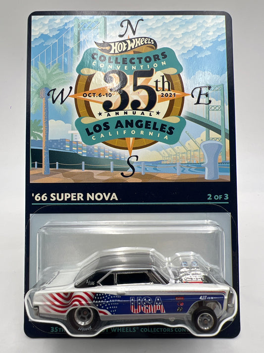 2020 Hot Wheels 35th Collectors Convention #5201/6200 66 Super Nova USA W/Protector