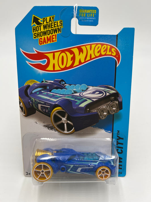 2015 Hot Wheels City Treasure Hunt #44 Rocketfire Blue 283C
