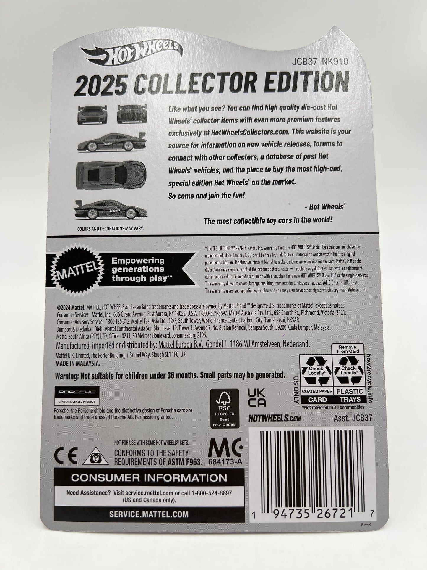 2025 Hot Wheels Legends Tour Porsche 935 Pink W/Protector