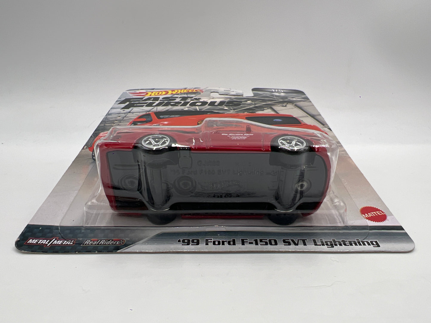 Hot Wheels Premium Fast & Furious Fast #1 99 Ford F-150 SVT Lightning Red W/Protector 2