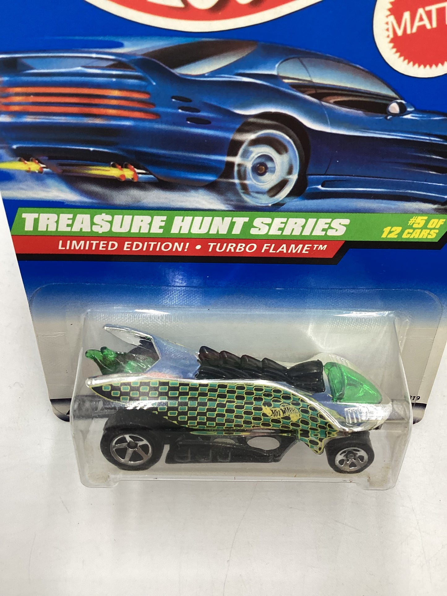 1998 Hot Wheels Treasure Hunt 5/12 Turbo Flame #753 277M