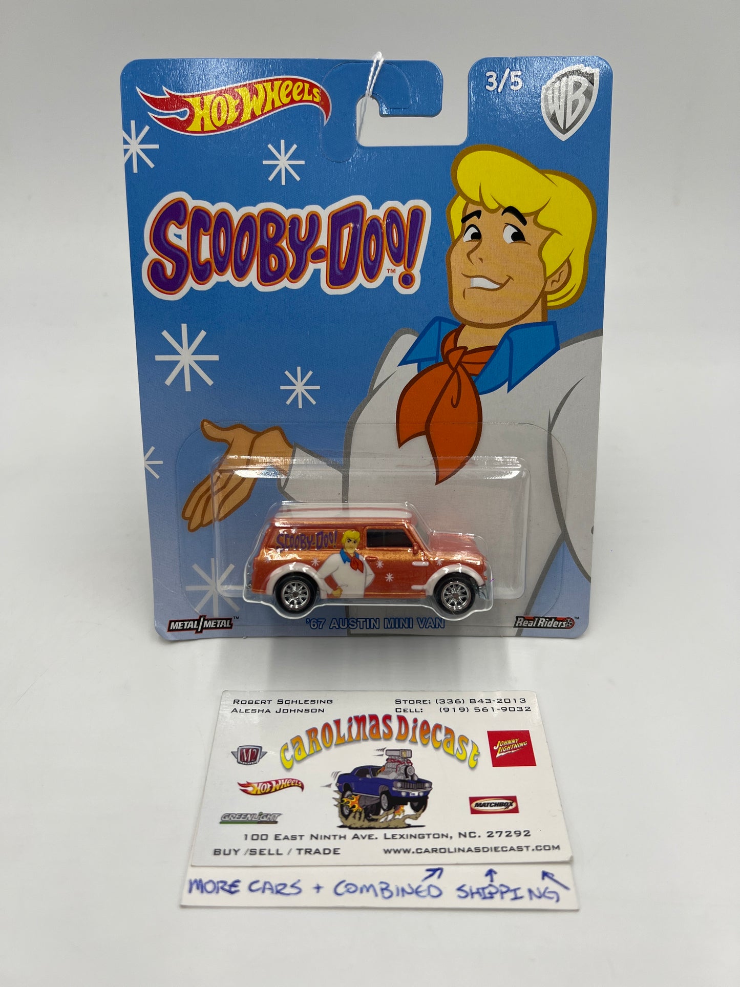 Hot Wheels Pop Culture Premium Scooby-Doo #3 67 Austin Mini Van 272D