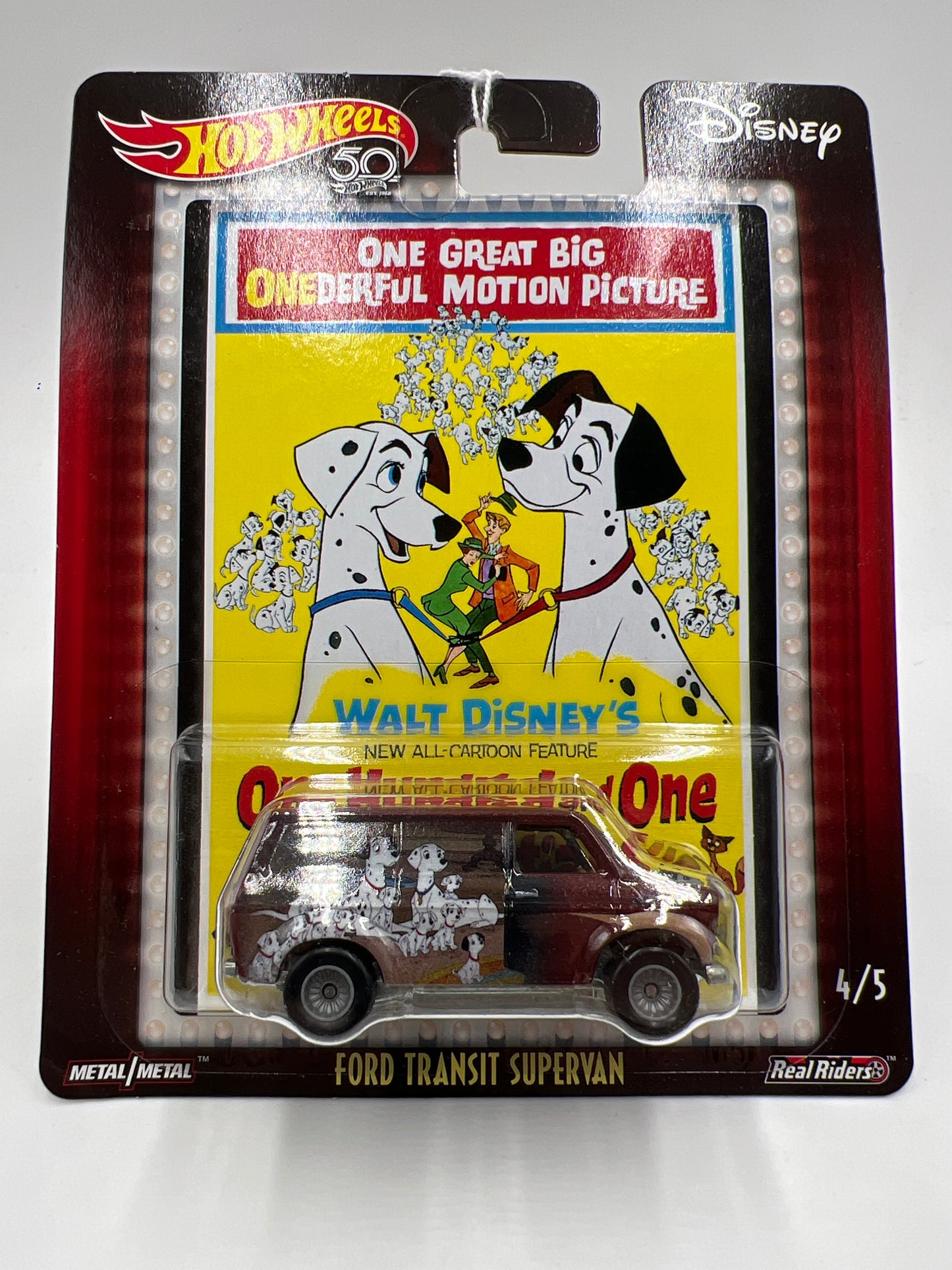 Hot Wheels Premium Disney Classics 101 Dalmatians #4 Ford Transit Supervan Brown 269G