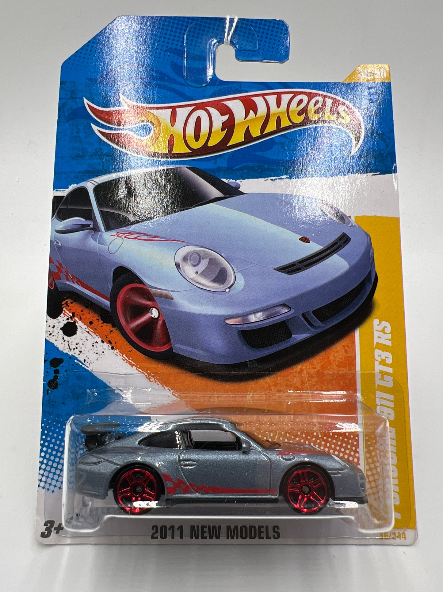 2011 Hot Wheels New Models #36 Porsche 911 GT3 RS Steel Blue SR