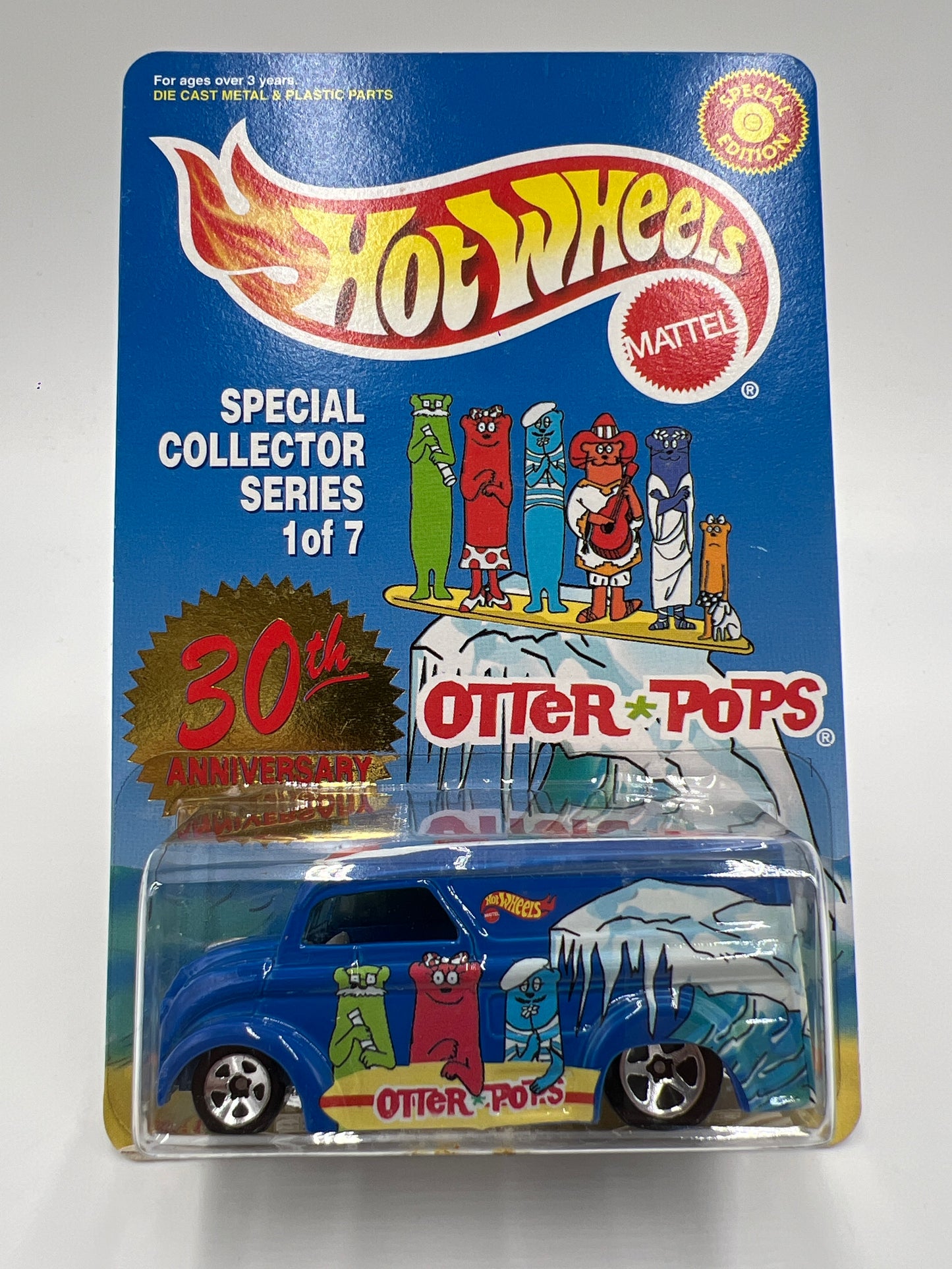 Hot Wheels Special Edition Otter Pops #1 Dairy Delivery Blue