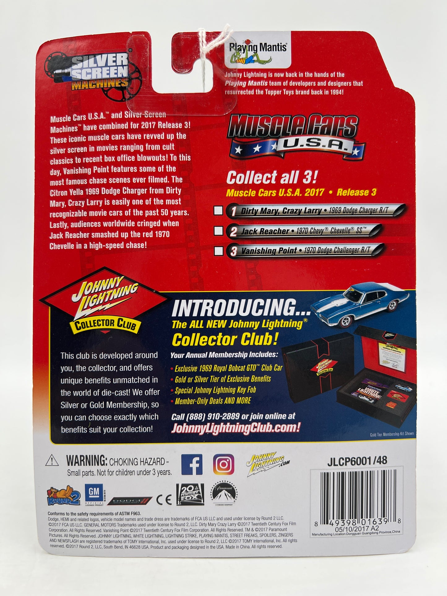 Johnny Lightning Muscle Cars USA 2017 Series Release 3 #3 Vanishing Point 1970 Dodge Challenger R/T 227C