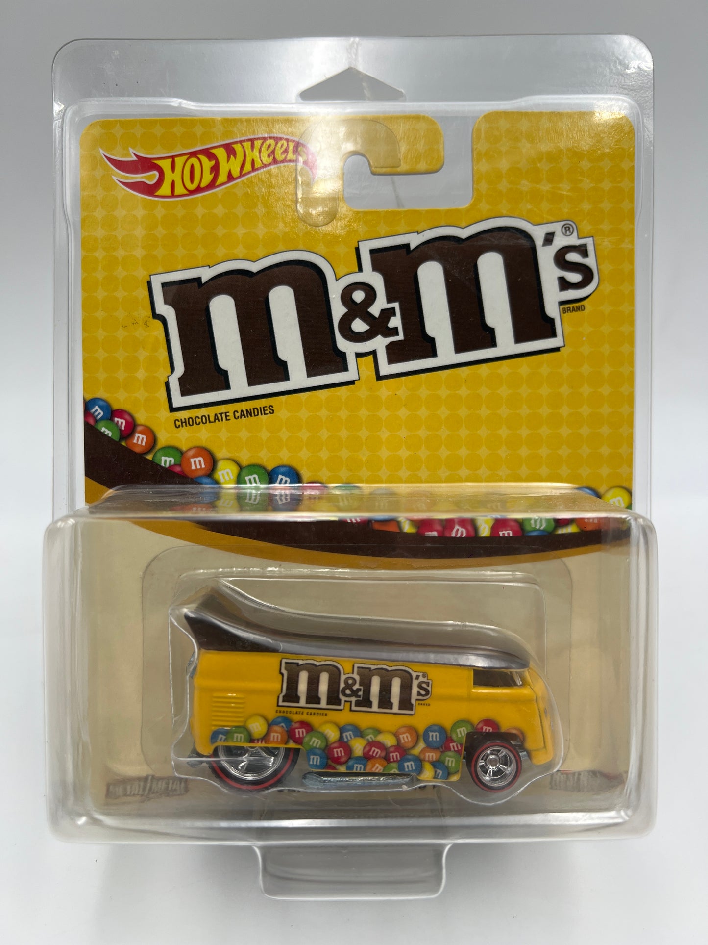 Hot Wheels Premium M&Ms Volkswagen Drag Bus W/Protector