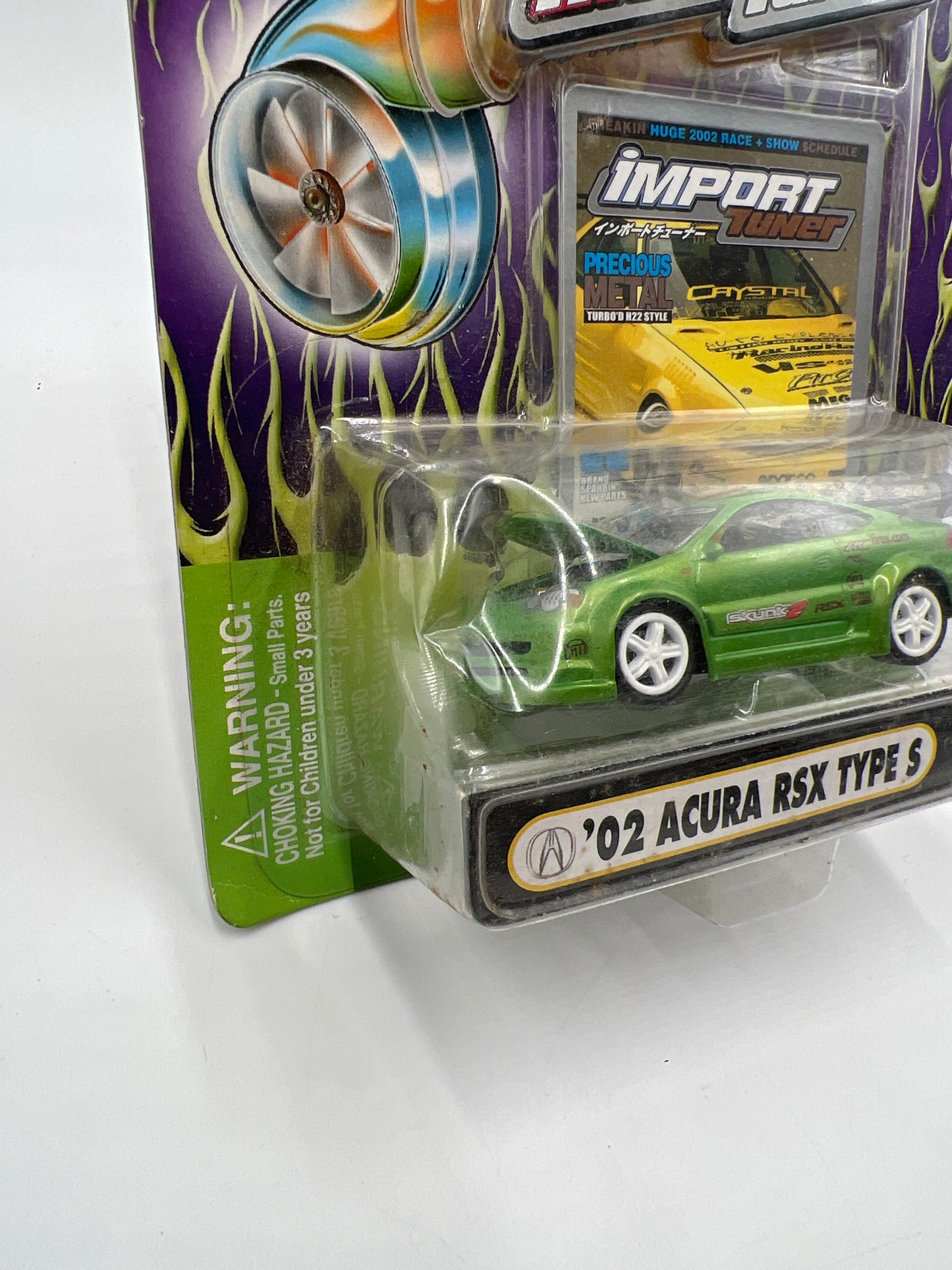 Muscle Machines Import Tuner 02 Acura RSX Type S Green T02-21 J Hook Torn 220G
