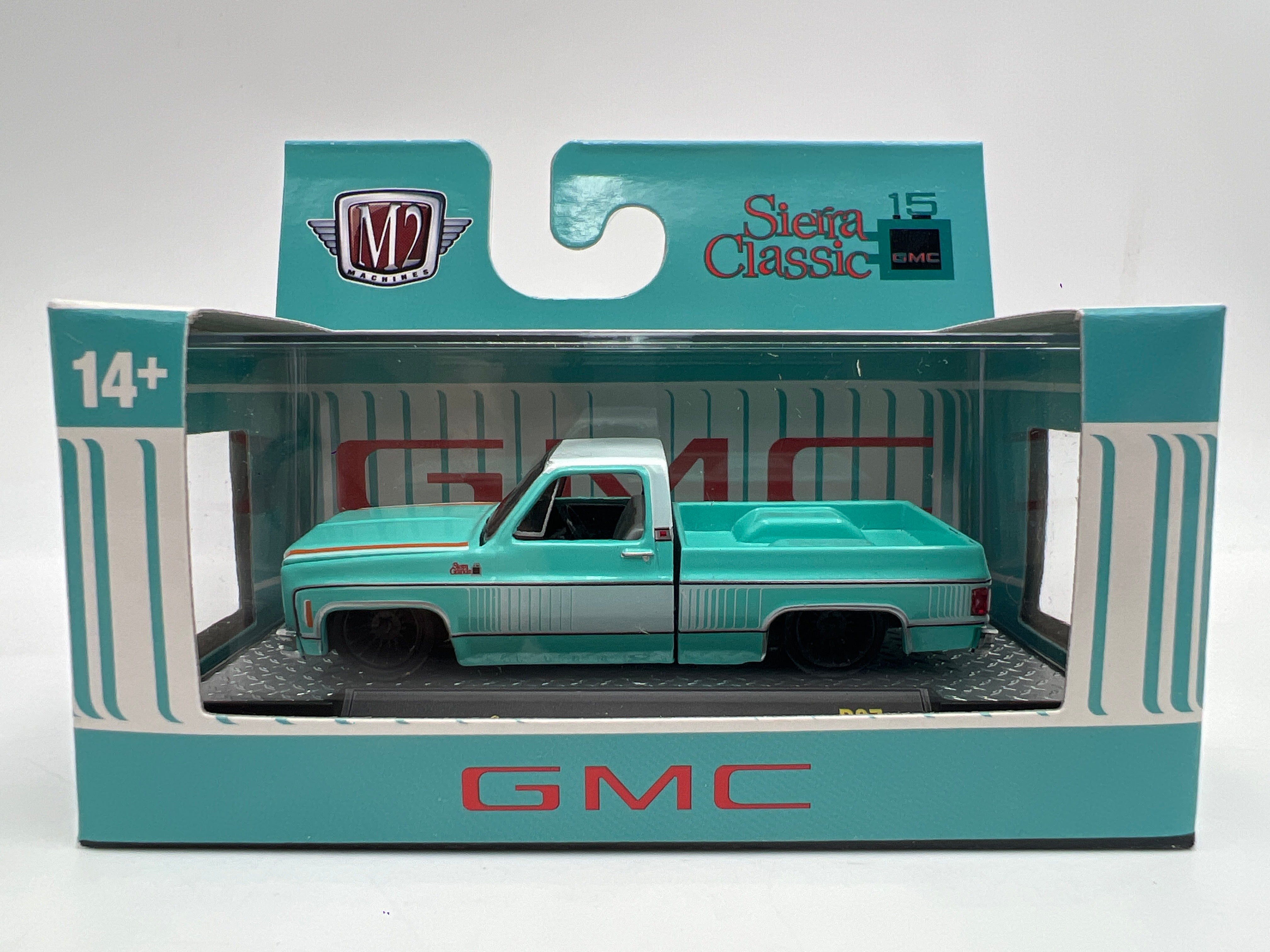 2026 M2 Machines R97 1976 GMC Sierra Grande 15 SS02 Light Blue