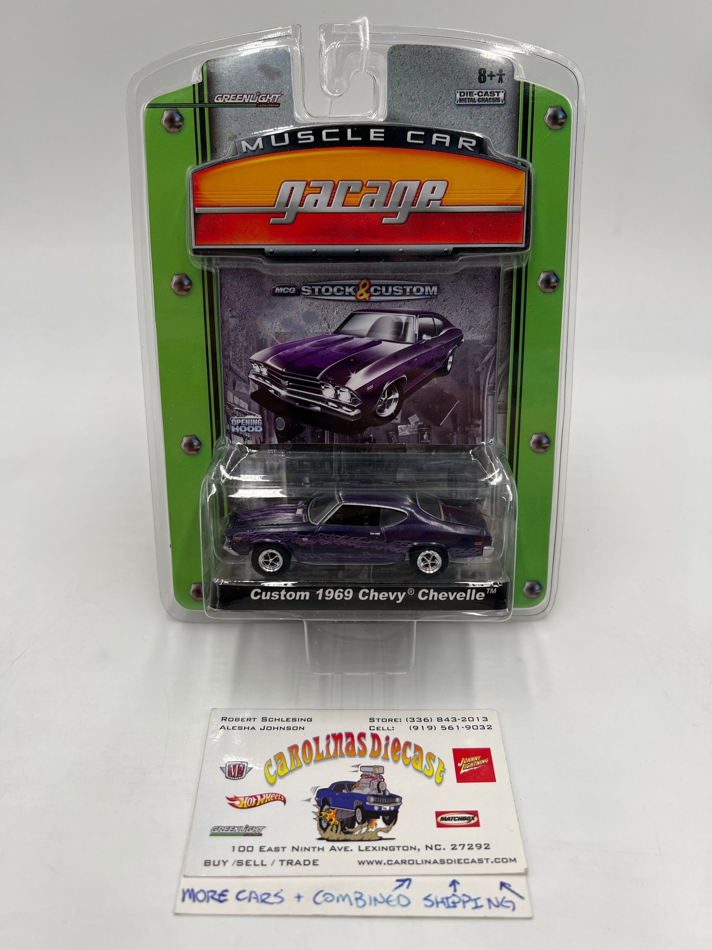 Greenlight Muscle Car Garage Series 6 Custom 1969 Chevy Yenko Chevelle Purple 176E