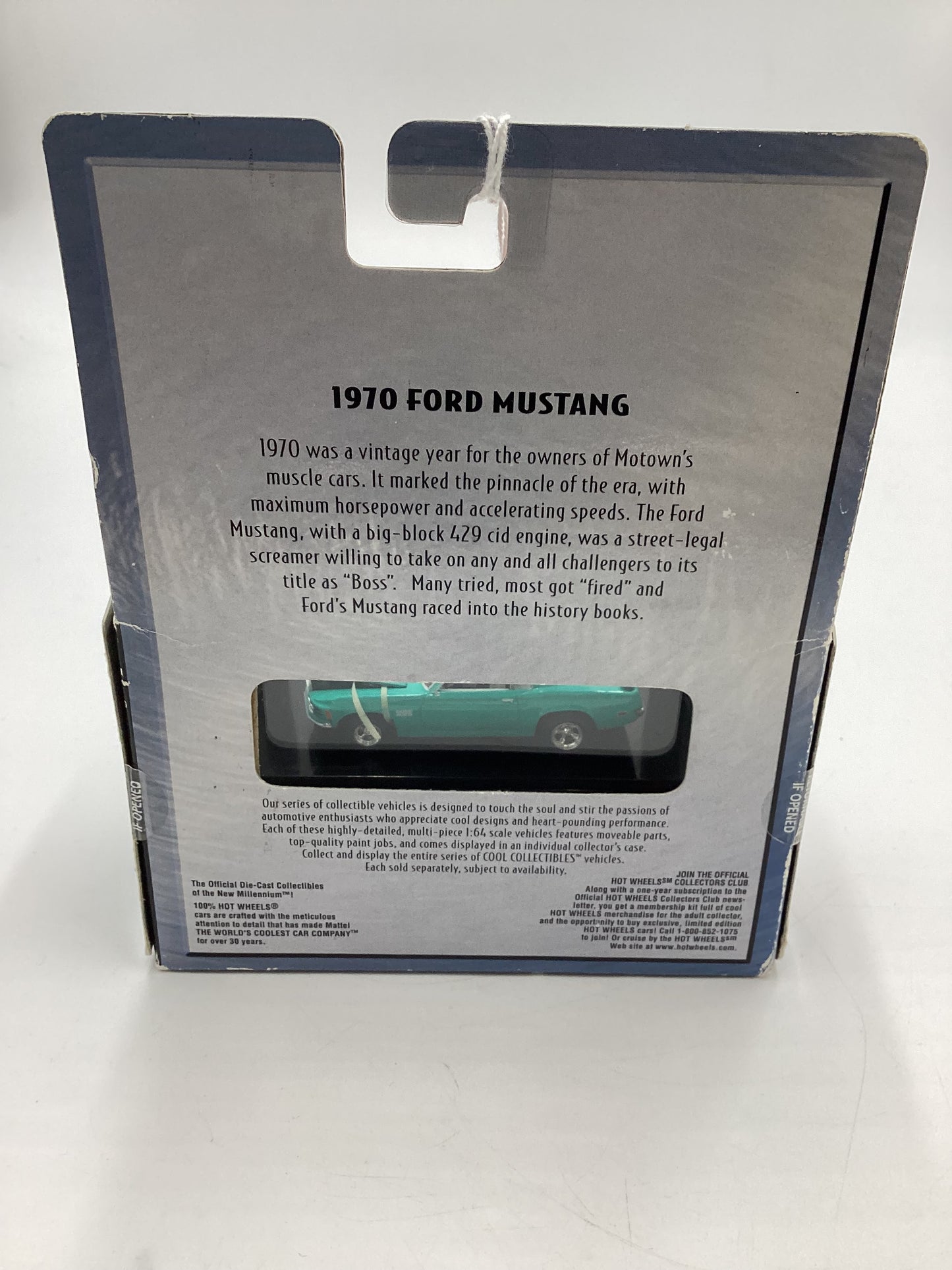 Hot Wheels Premium 100% Black Box 1970 Ford Mustang Teal (2)