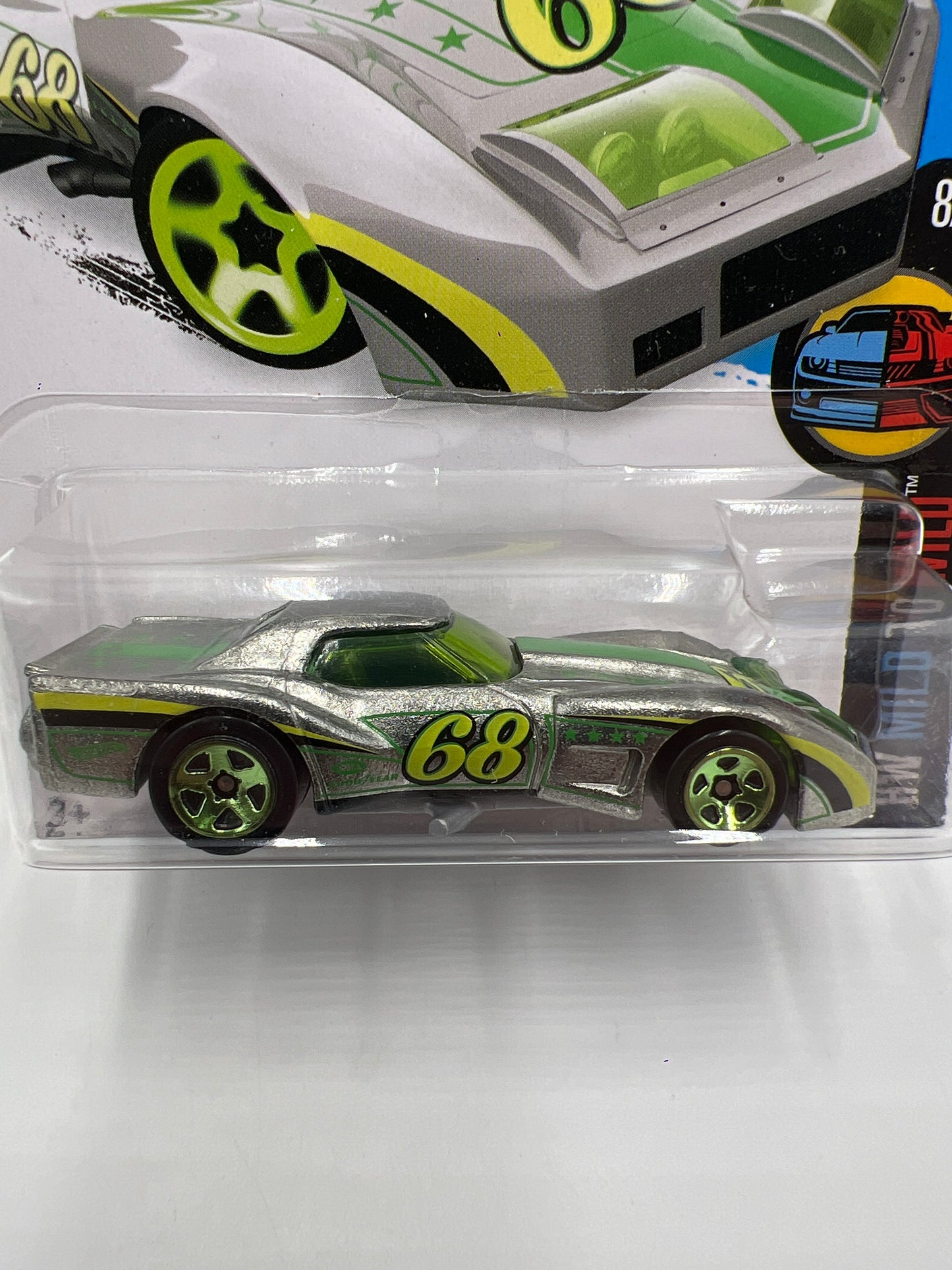 2016 Hot Wheels Walmart Exclusive Zamac #63 76 Greenwood Corvette 147i