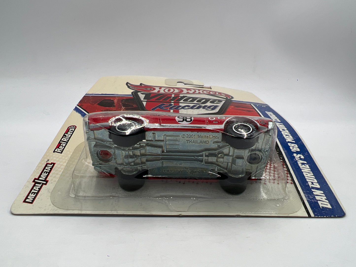 Hot Wheels Premium Vintage Racing #2 Dan Gurneys 68 Mercury Cougar Red W/Protector