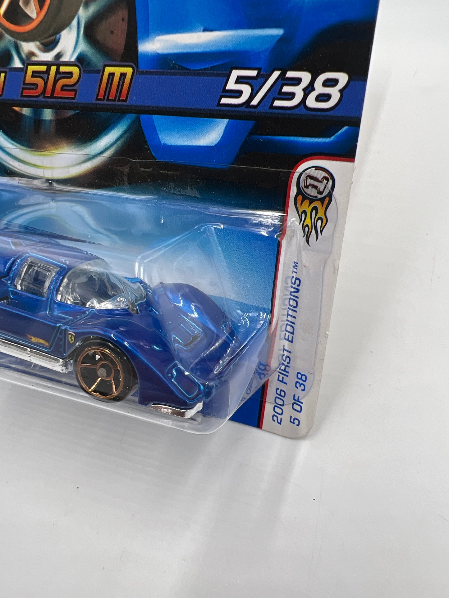 2006 Hot Wheels First Editions #005 Faster Than Ever Ferrari 512 M Blue