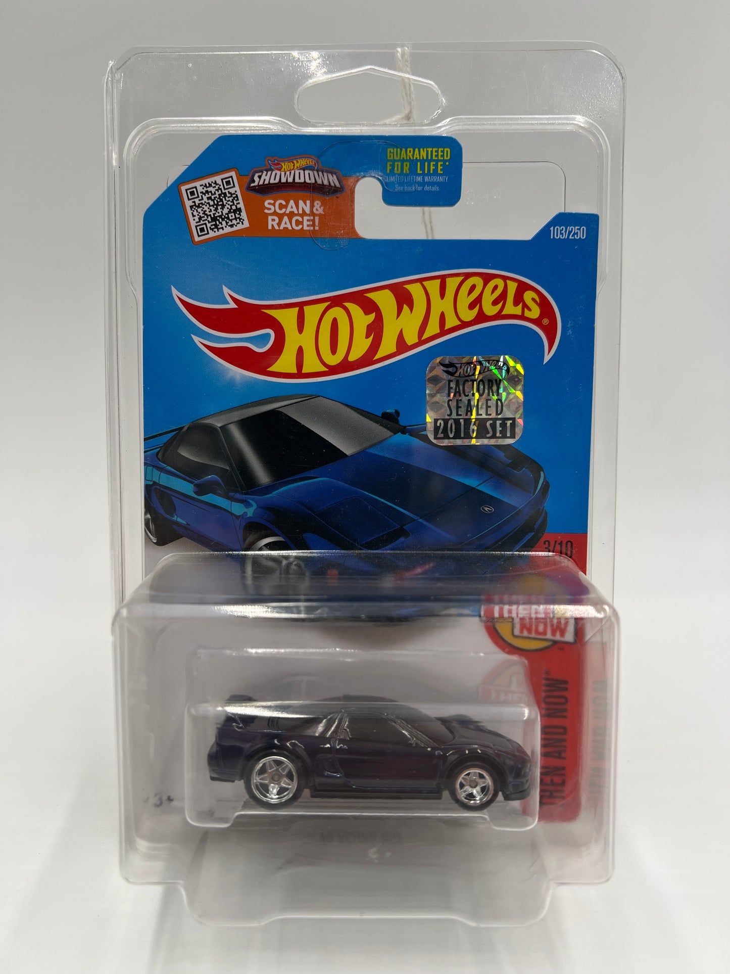 2016 Hot Wheels Factory Sealed Super Treasure Hunt #103 90 Acura NSX Blue W/Protector