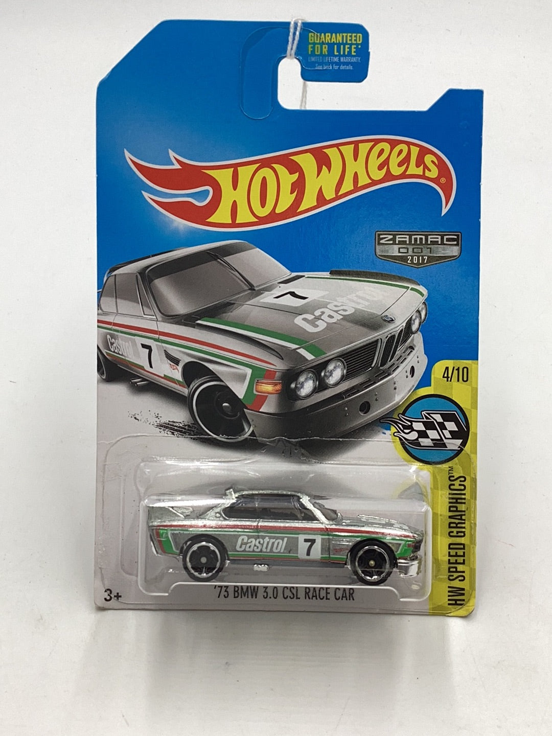 2017 Hot wheels Zamac 001 73 BMW 3.0 CSL Race Car 146D