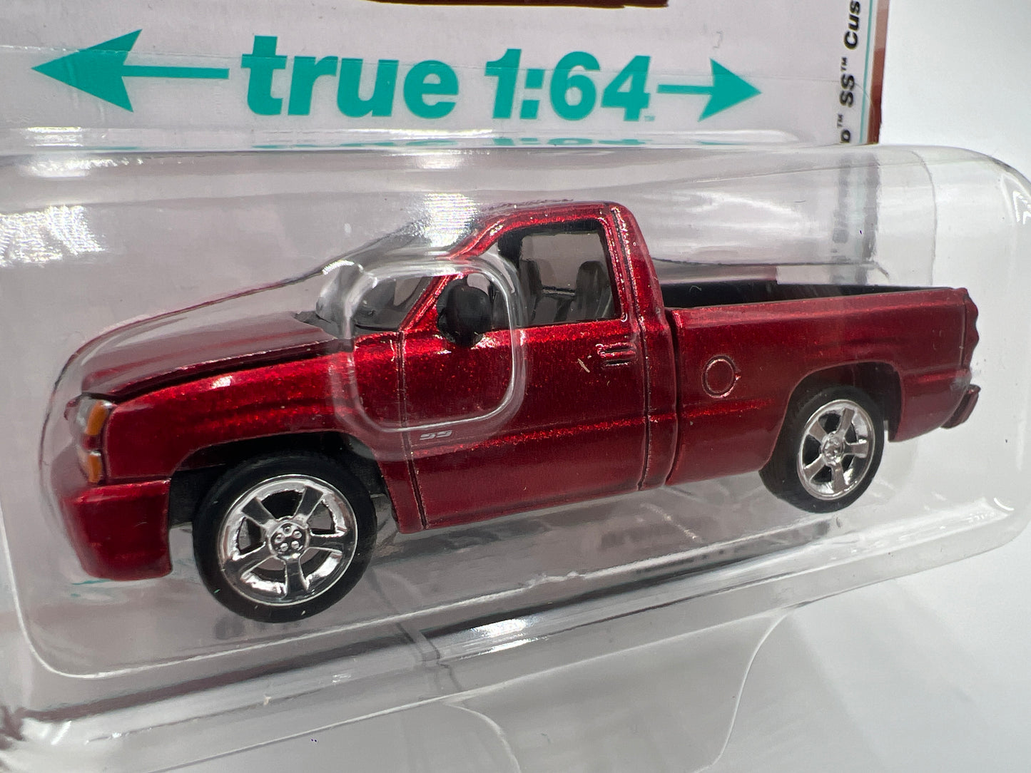 2025 Auto World Muscle Trucks Release 1 Version B 2005 Chevy Silverado SS Custom Red Cateye 185D