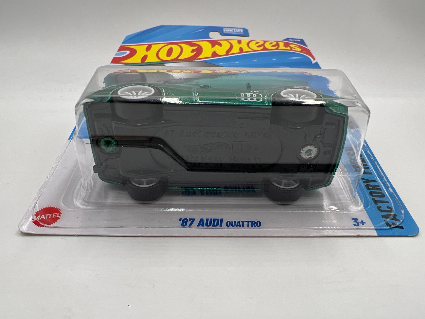 2025 Hot Wheels A Case Super Treasure Hunt #16 87 Audi Quattro Green W/Protector #1
