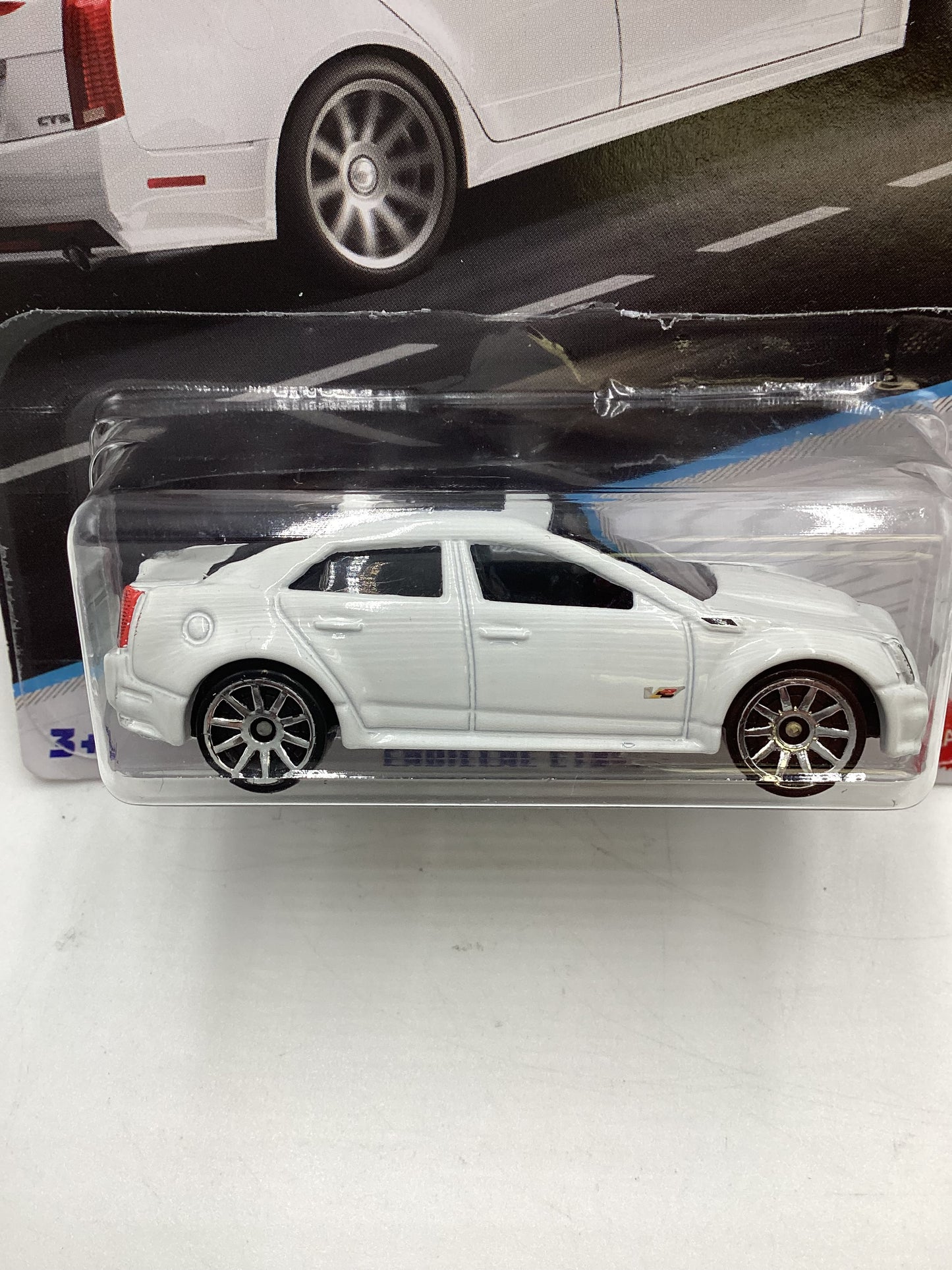 Hot Wheels Walmart Exclusive Luxury Sedans #5 Cadillac CTS-V White