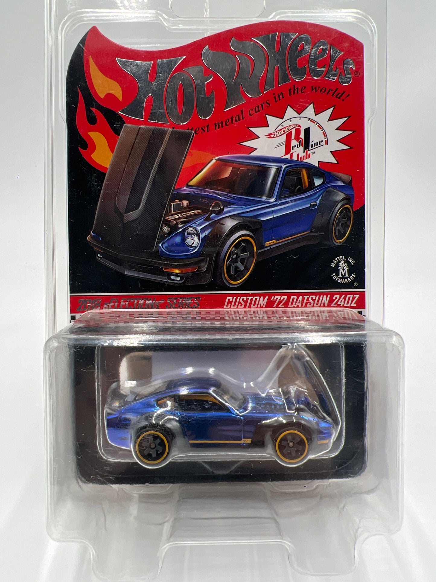 2018 HW RLC sELECTIONs Series Custom 72 Datsun 240Z Blue 11049/20000 W/Protector