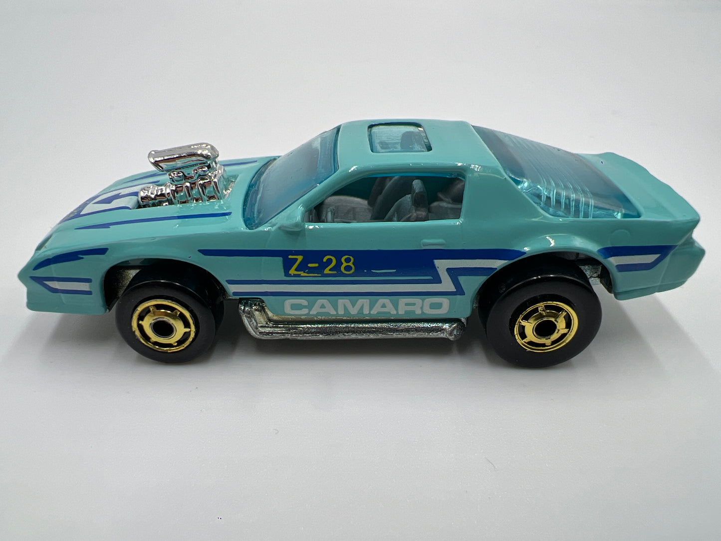 Hot Wheels 1/64 Blackwall Speed Fleet 74 Blown Camaro Z28 Light Blue Loose