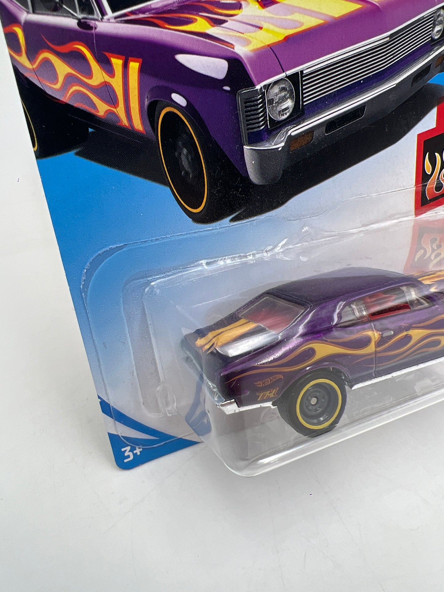2018 Hot Wheels Super Treasure Hunt 68 Chevy Nova Purple W/Protector
