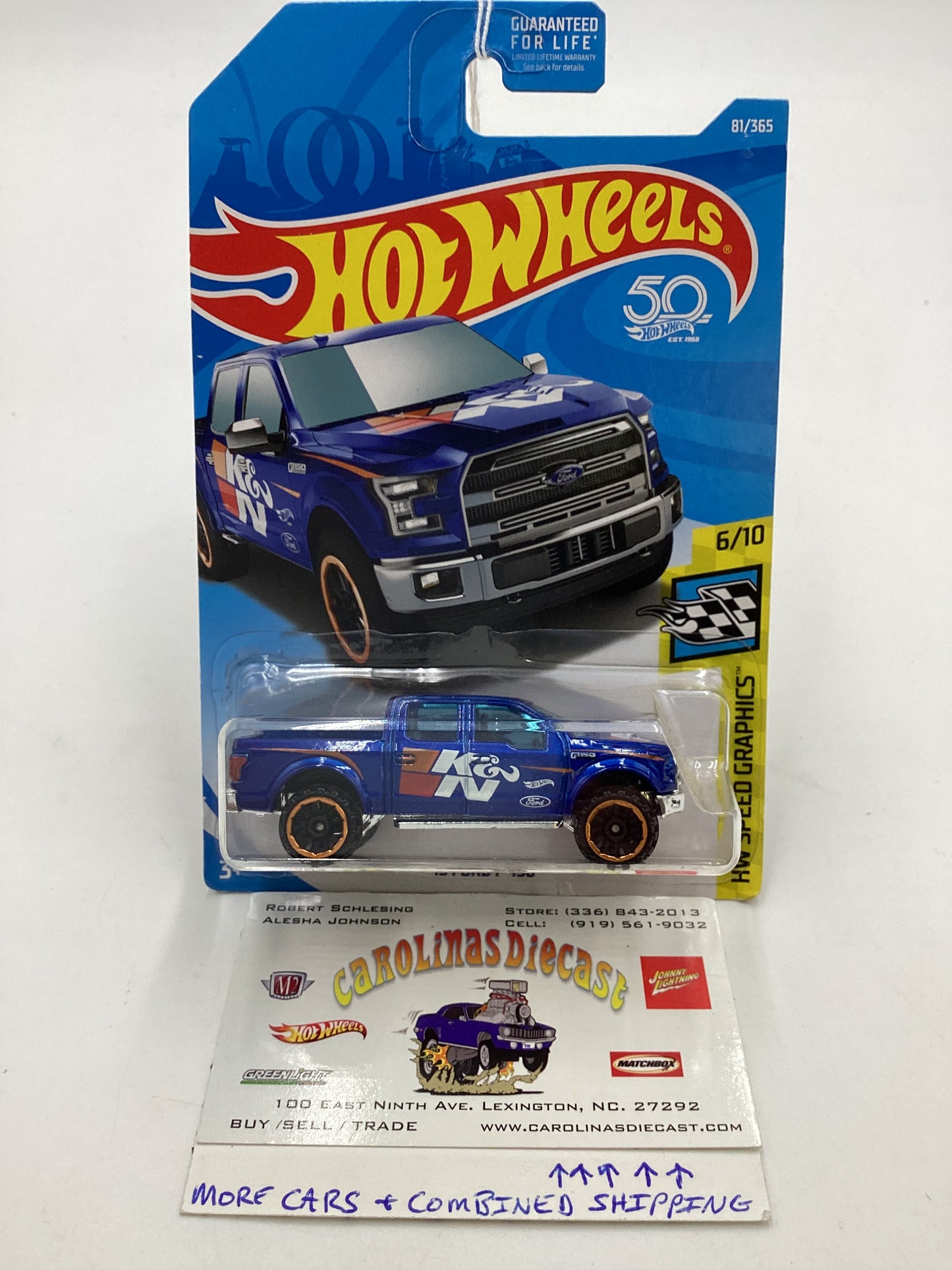 2018 Hot Wheels #18  Speed Graphics 15 Ford F-150 Blue 31A