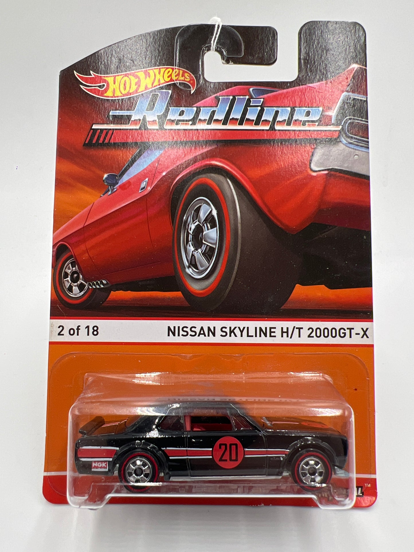 Hot Wheels Heritage Redline #2 Nissan Skyline H/T 2000GT-X Black Cracked Blister SR