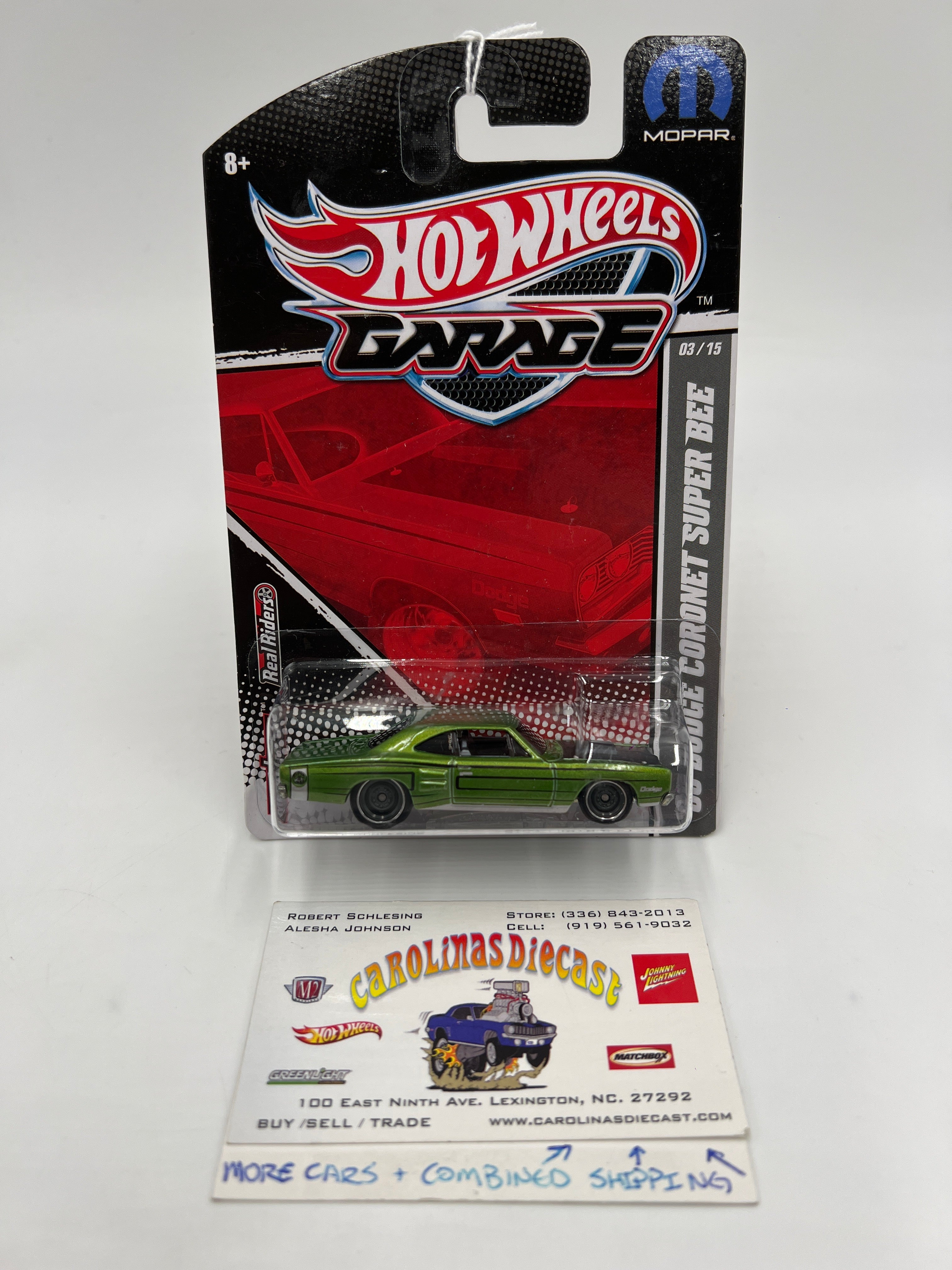 Hot Wheels Premium Garage Series #3 69 Dodge Coronet Super Bee