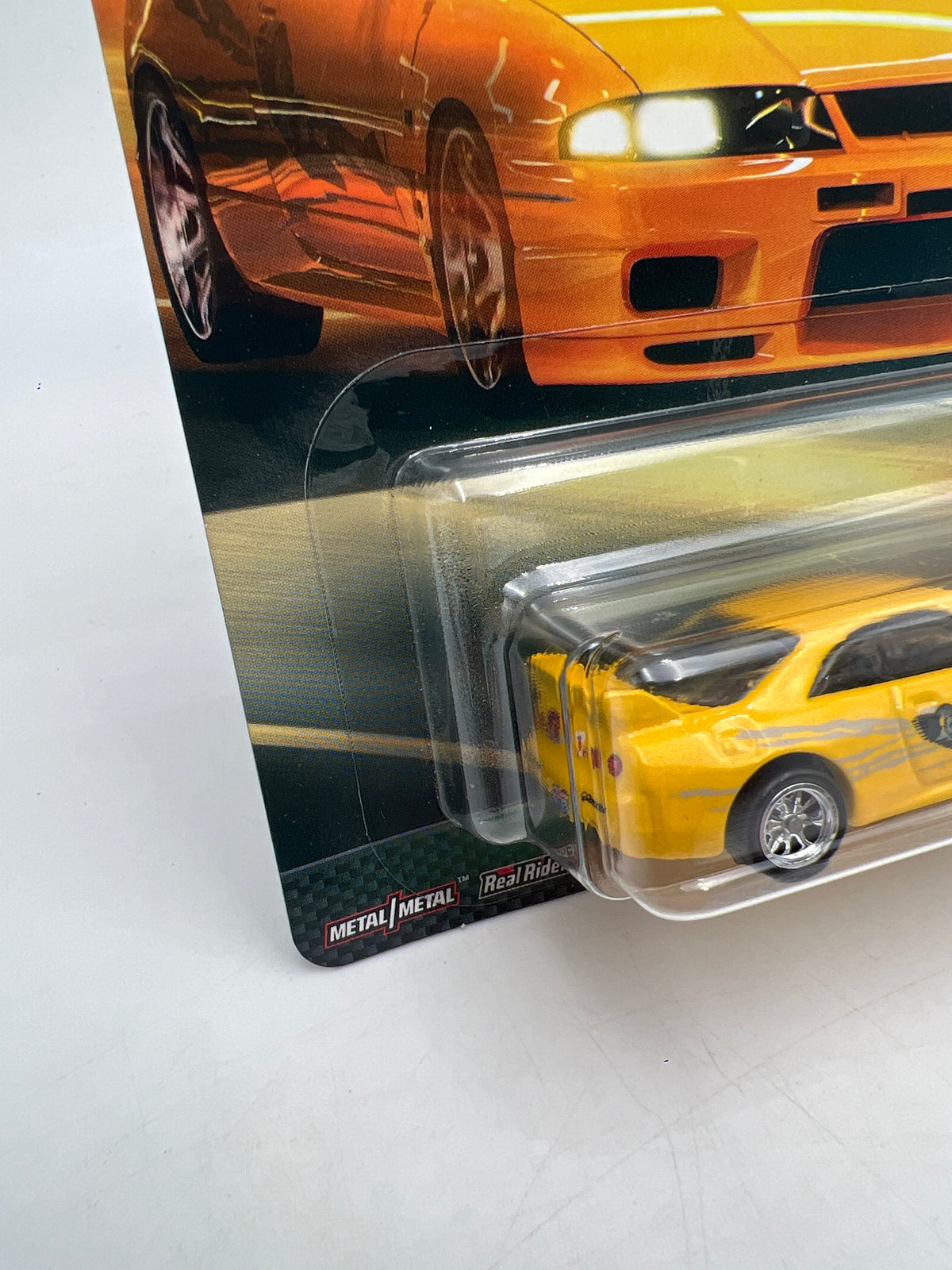 Hot Wheels Fast & Furious Original Fast #5 Nissan Skyline GT-R BCNR33 Yellow W/Protector