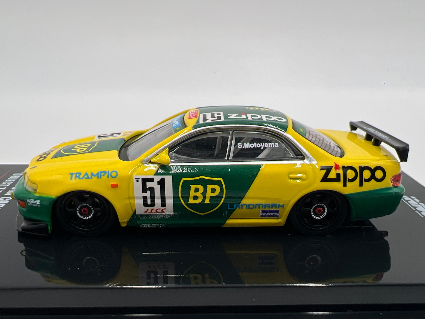 Inno64 1/64 Toyota Corona EXIV #51 Object T Trampio Zippo JTCC 1995 Green/Yellow