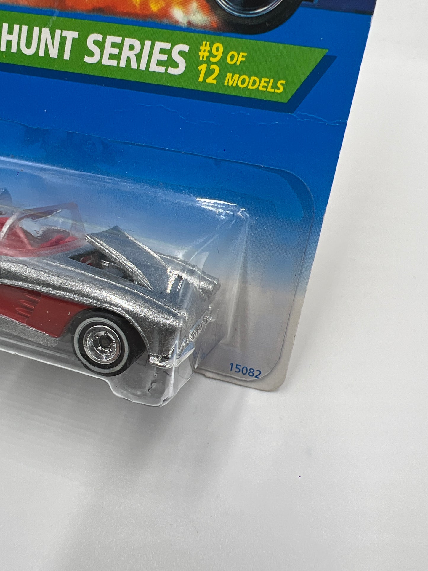 1996 Hot Wheels Treasure Hunt #436 58 Corvette Silver/Red W/Protector