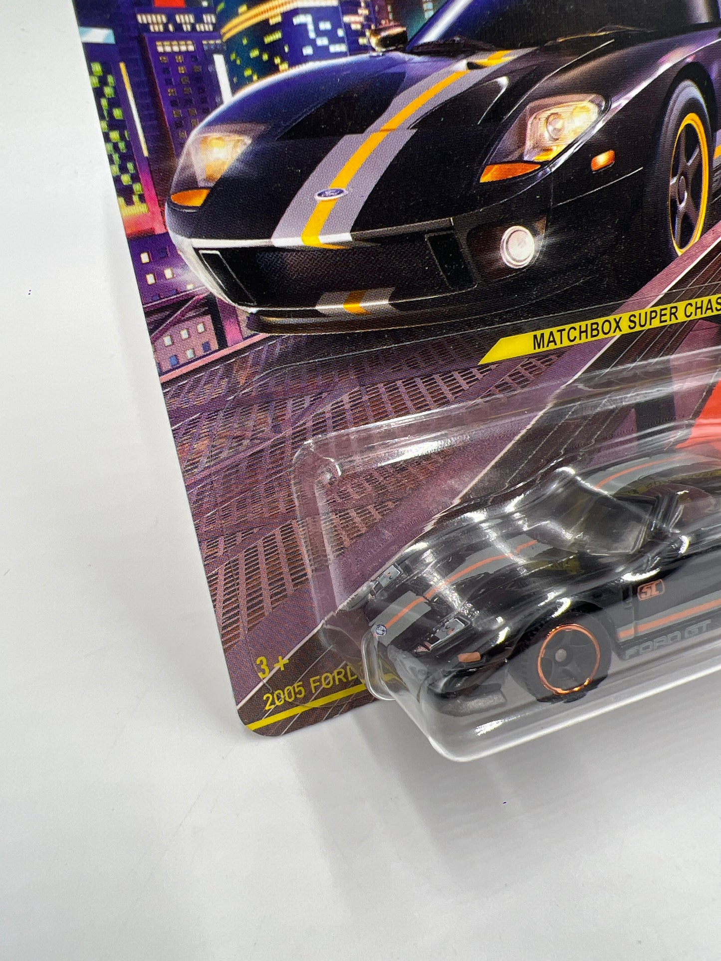 Matchbox Super Chase 2005 Ford GT Black W/Protector