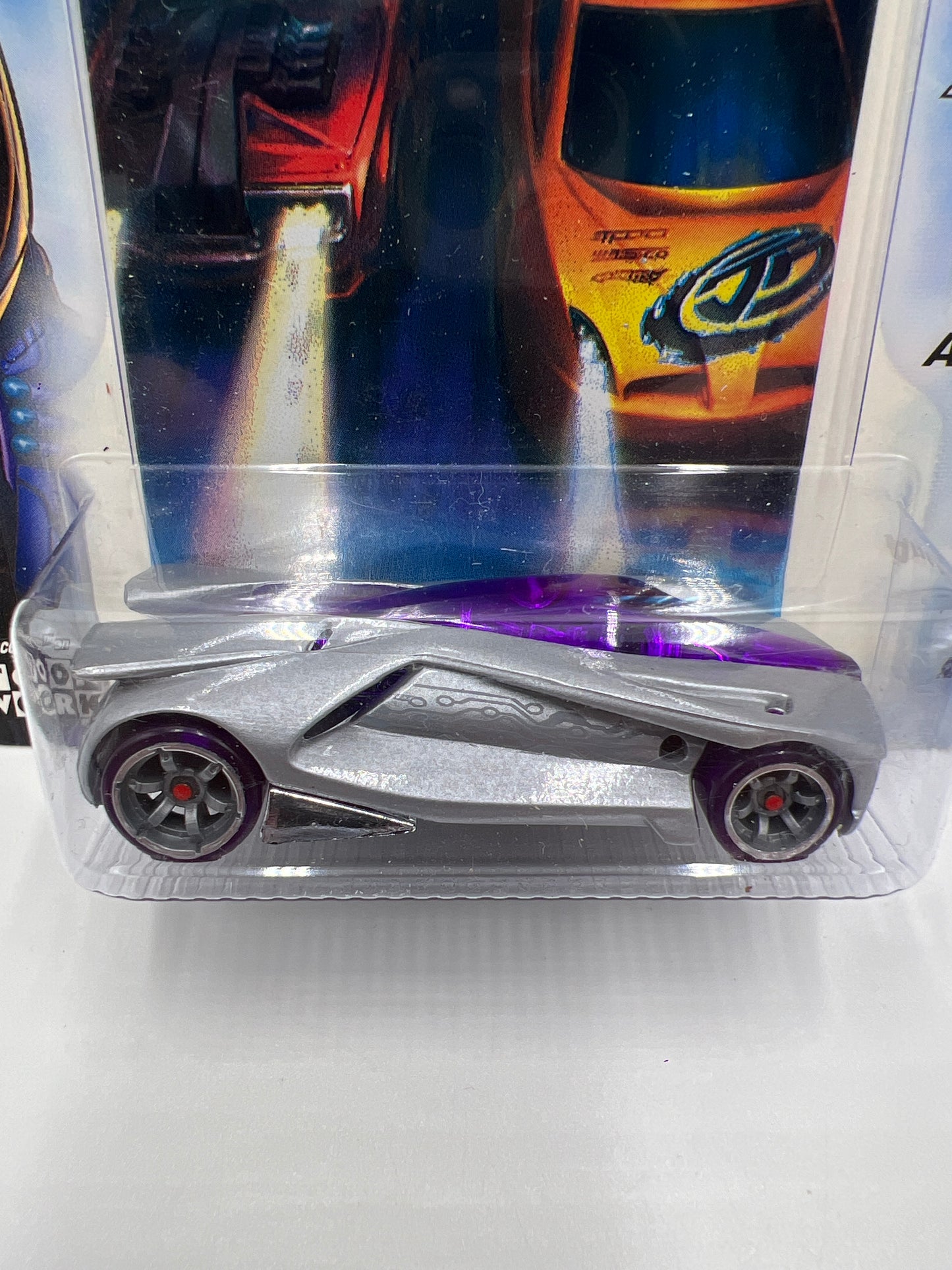 Hot Wheels Acceleracers Silencerz #3 Anthracite VHTF Card Not Perfect