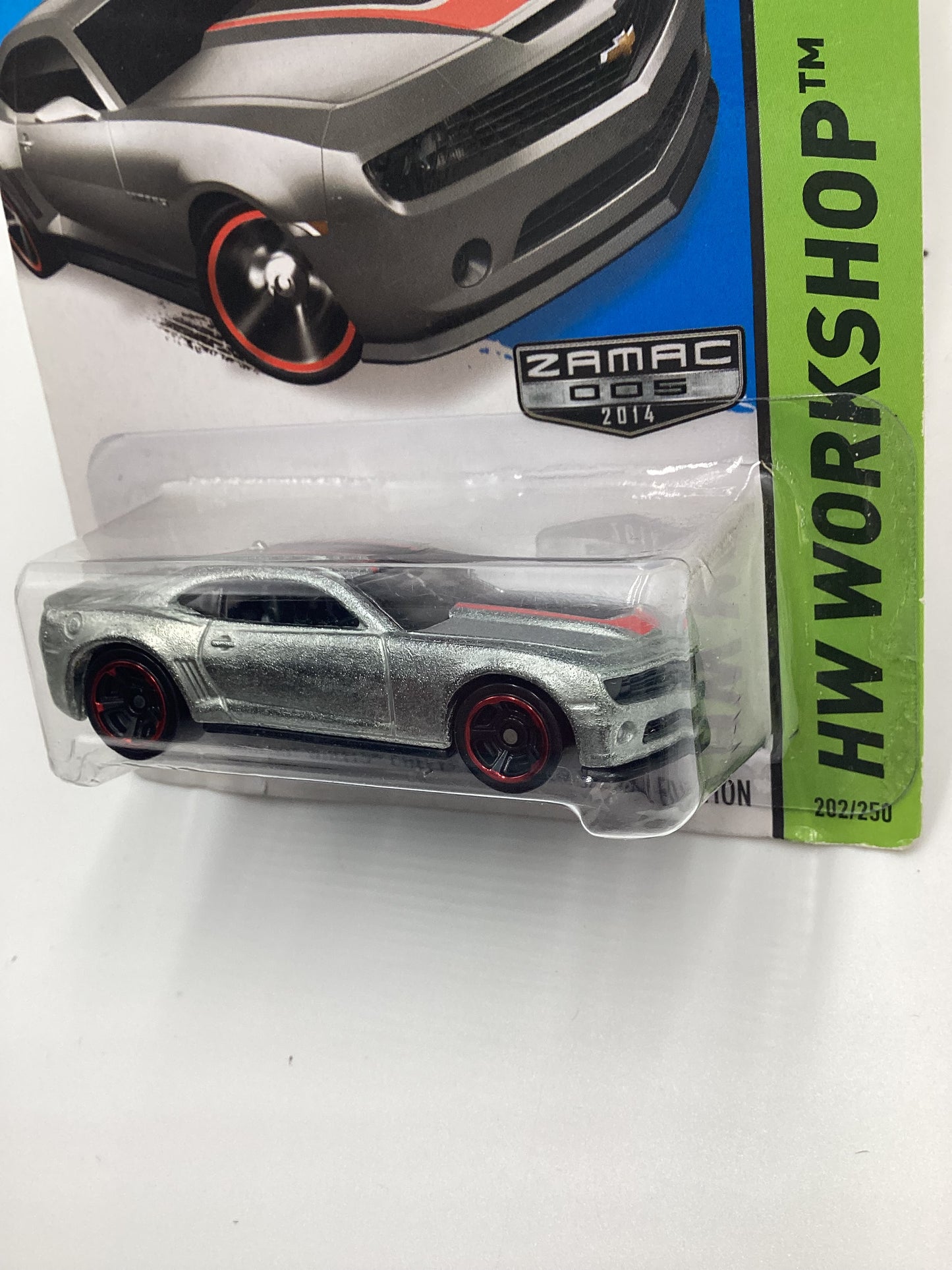 2014 Hot Wheels Zamac 005 #202 2013 Hot Wheels Chevy Camaro Special Edition Vein on Top 143C