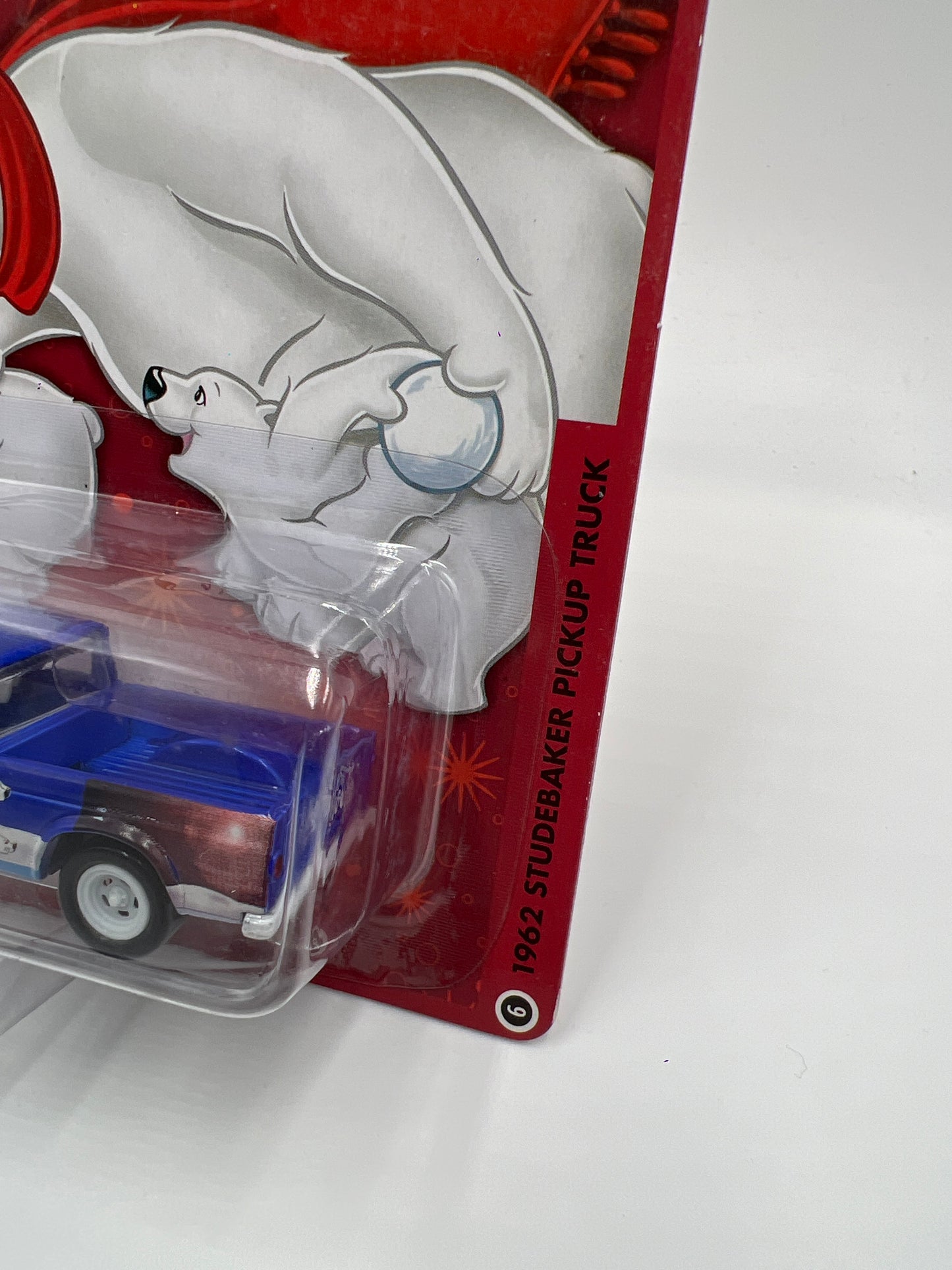 Johnny Lightning White Lightning Chase Coca Cola #6 1962 Studebaker Pickup Truck Blue W/Protector