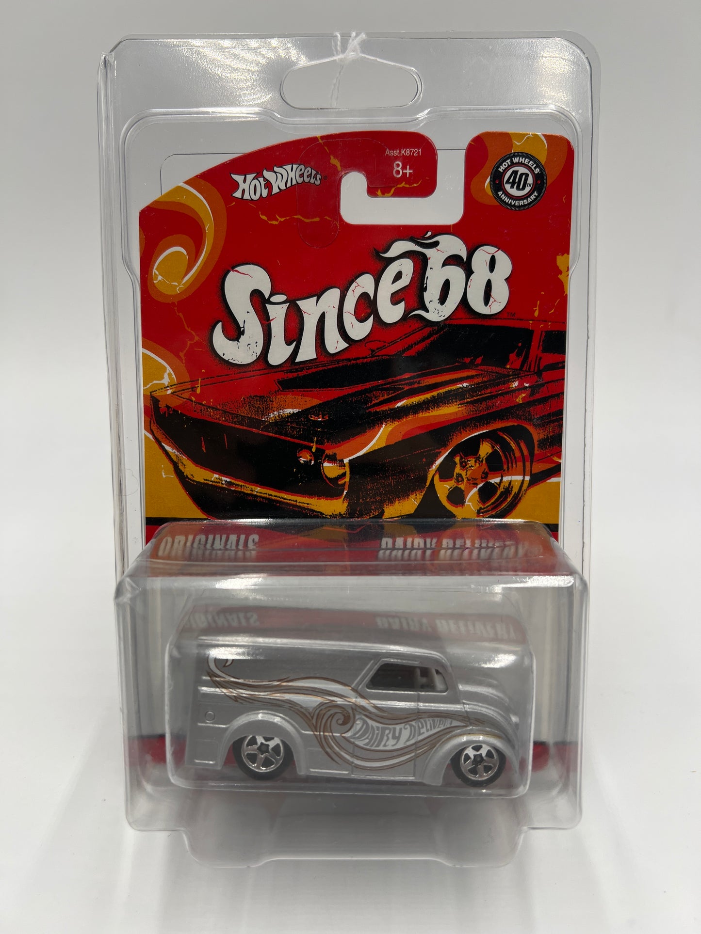 Hot Wheels Since 68 Originals #1 Dairy Delivery Silver W/Protector VHTF