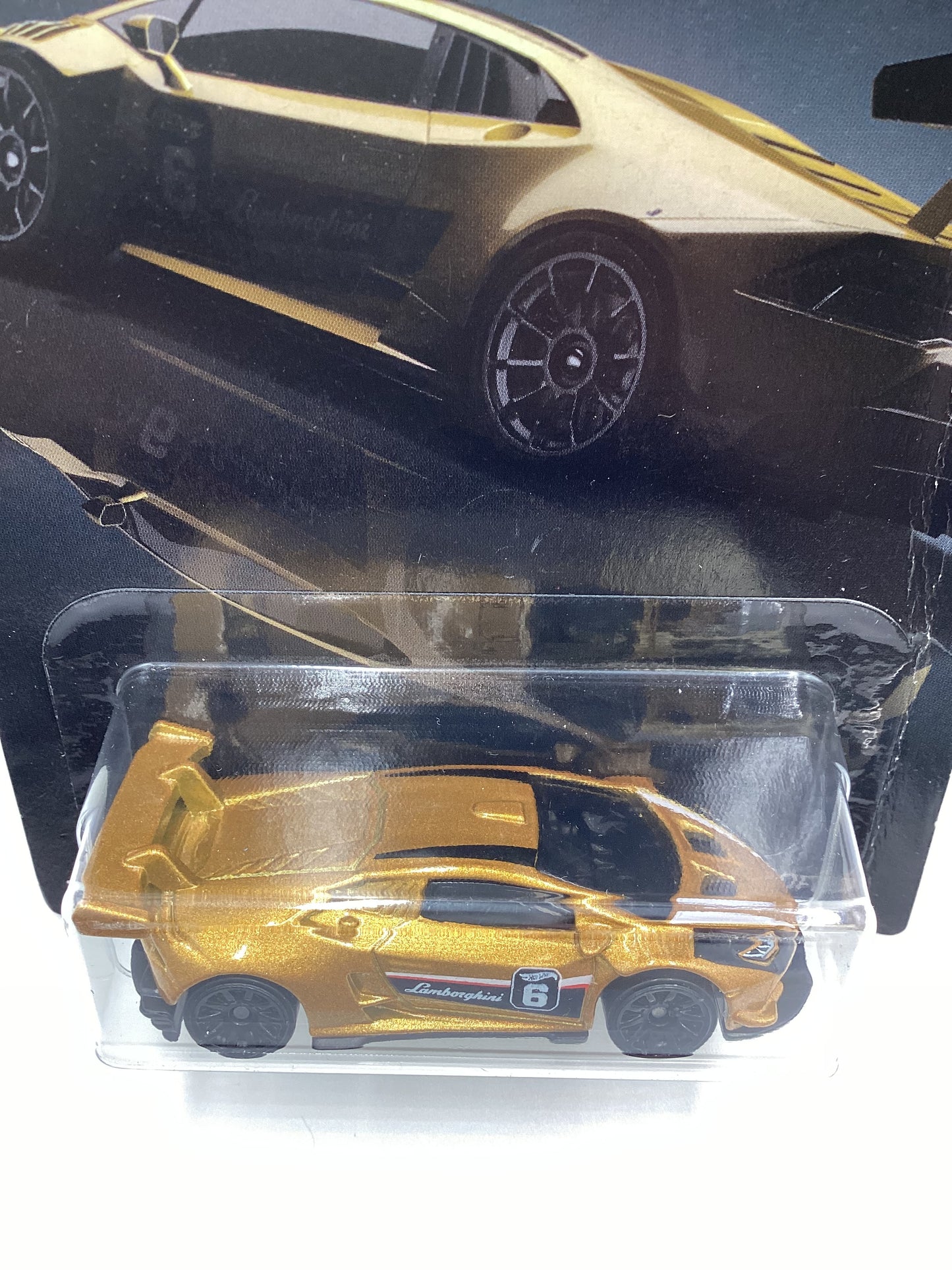 2019 Hot Wheels Exotics Series #6 Lamborghini Huracan LP 620-2 Super Trofeo *Bad Card* 156H