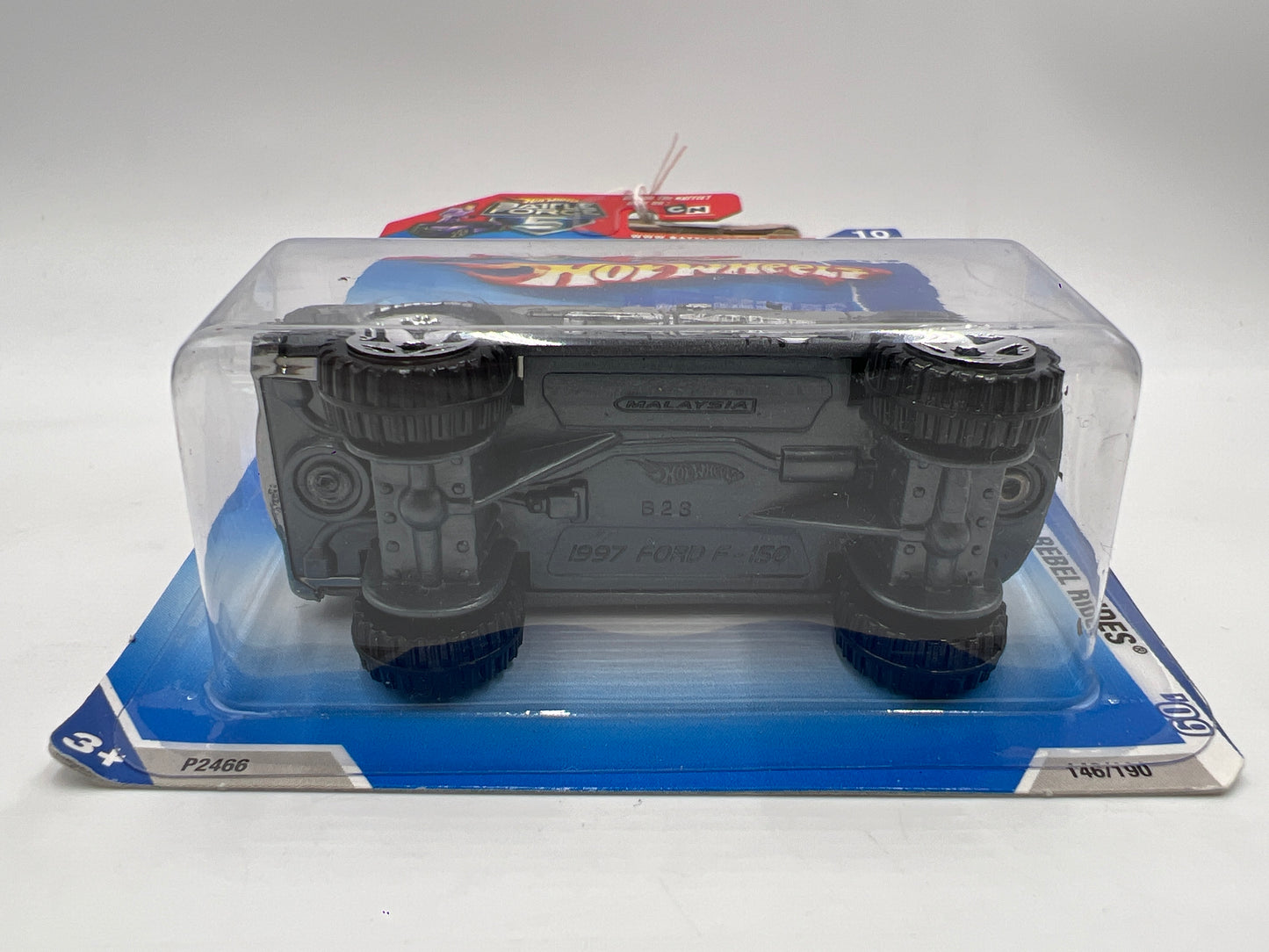 2009 Hot Wheels Rebel Rides #146 Ford F-150 Silver Battle Force 5 Card 32B