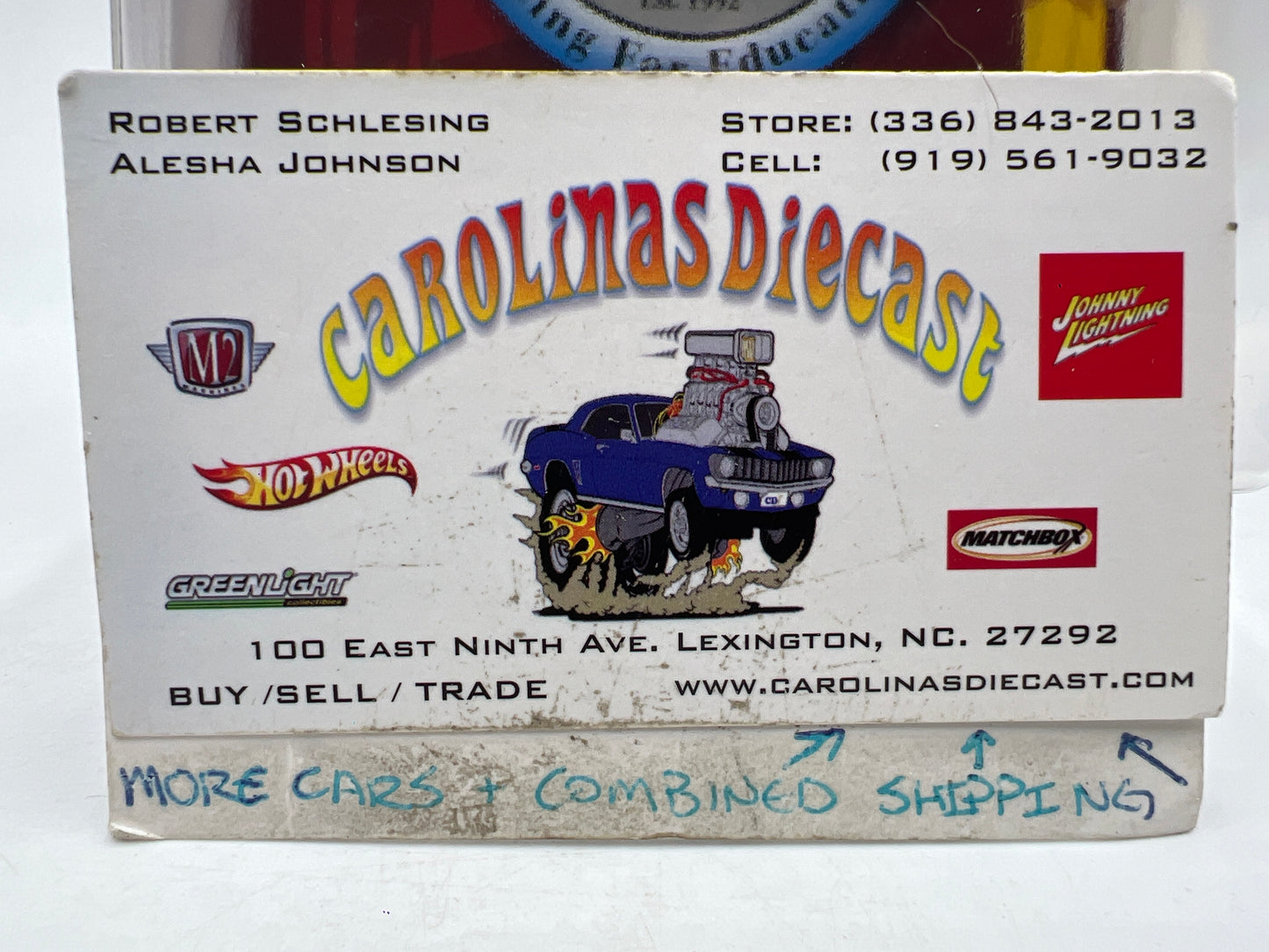 Johnny Lightning Small Card Deputy Chief John A Harris 1981 Chevy Malibu W/Protector