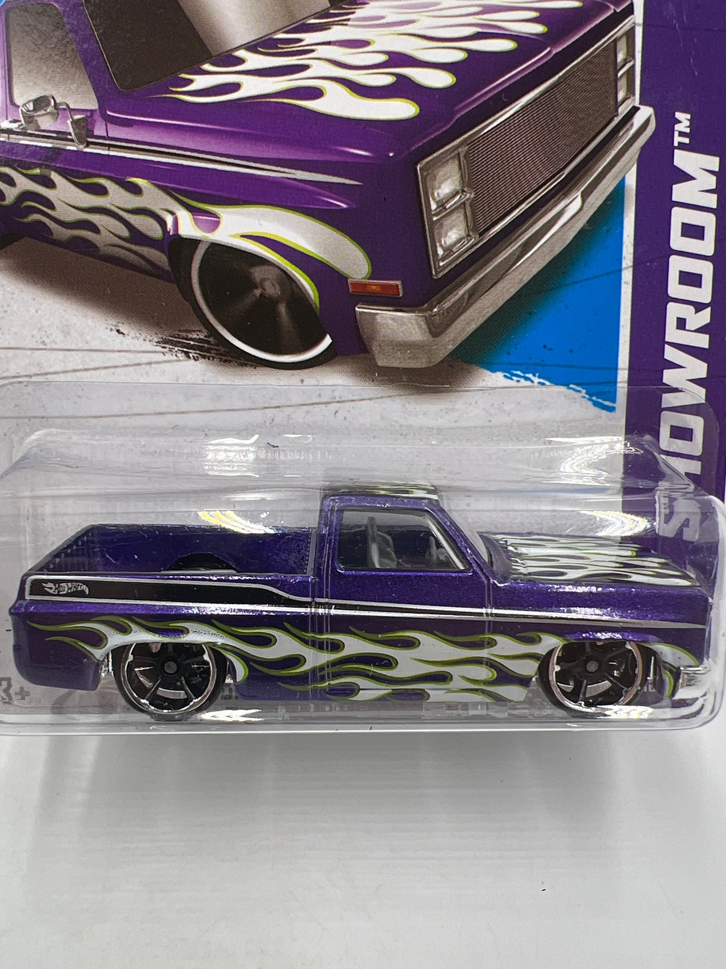 2013 Hot Wheels #166 83 Chevy Silverado Purple W/Protector