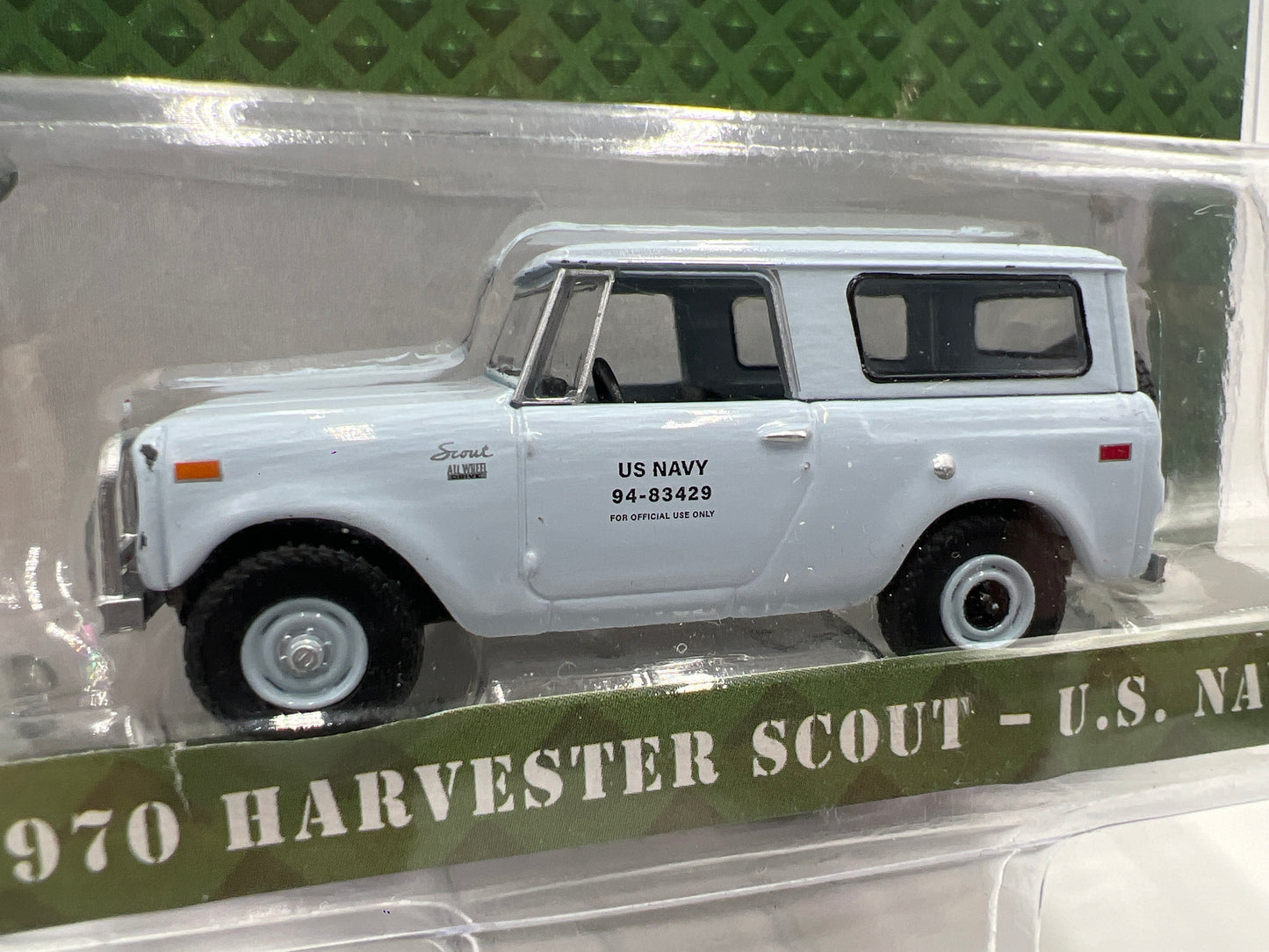 Greenlight Battalion 64 Series 4 1970 Harvester Scout US Navy Light Blue 184H