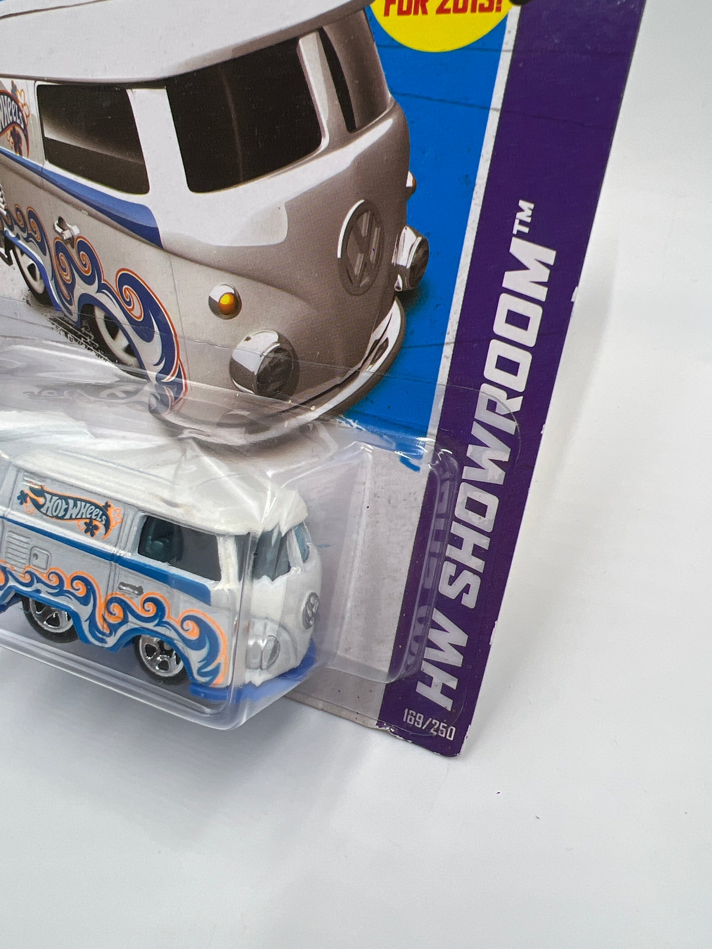 2013 Hot Wheels Showroom #169 Kool Kombi White Blister Not Perfect 97D