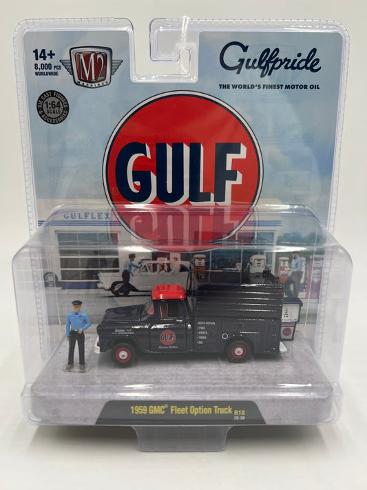 M2 Machines R18 Diorama Gulf 1959 GMC Fleet Option Truck