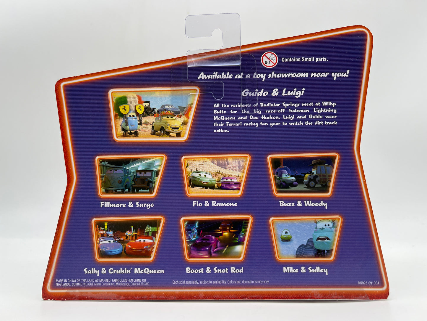 Disney Pixar Cars Supercharged 2 Pack Movie Moments Guido & Luigi Ferrari