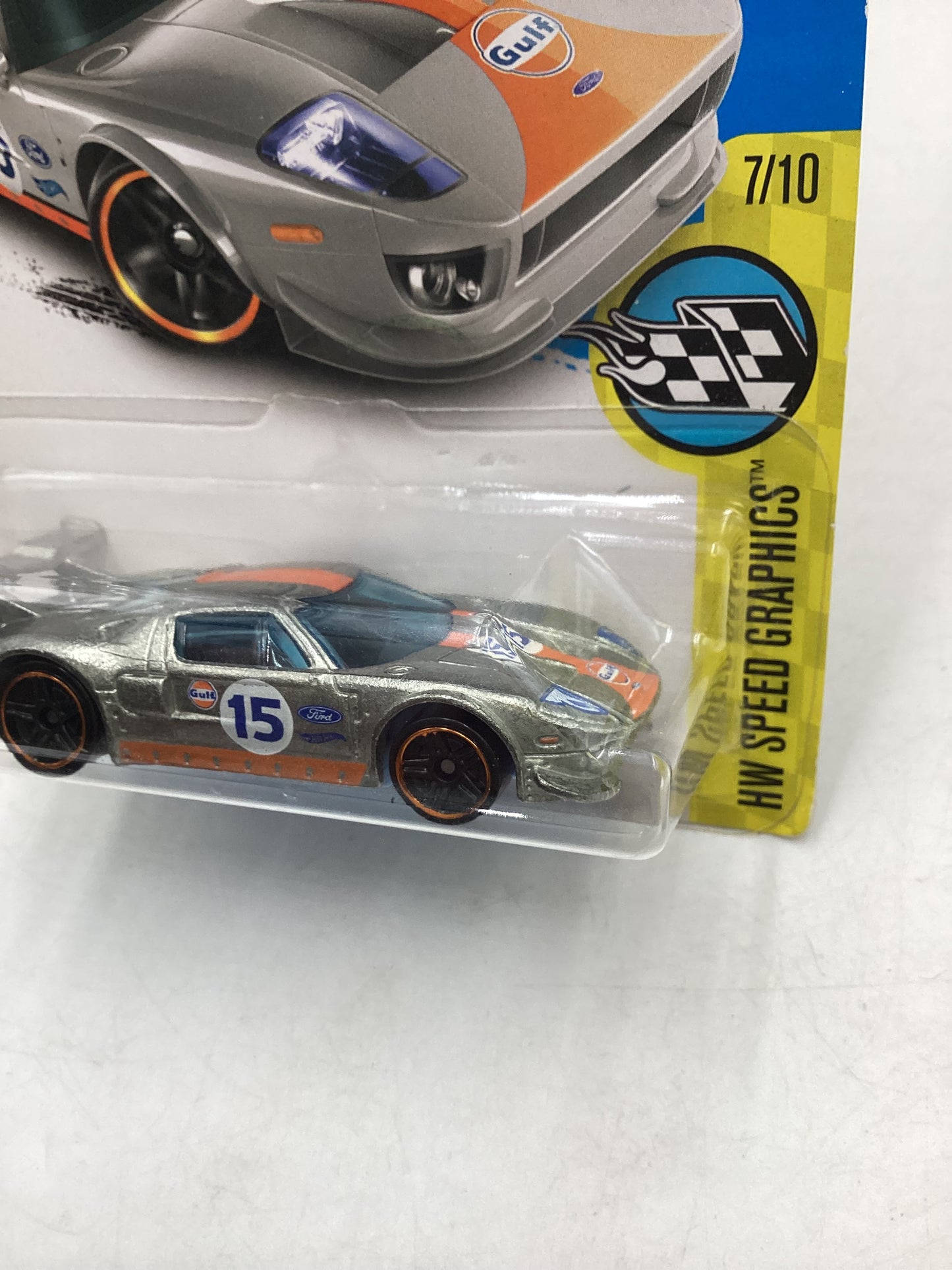 2016 Hot wheels Zamac #182 Ford GT Gulf Card Not Perfect 147B