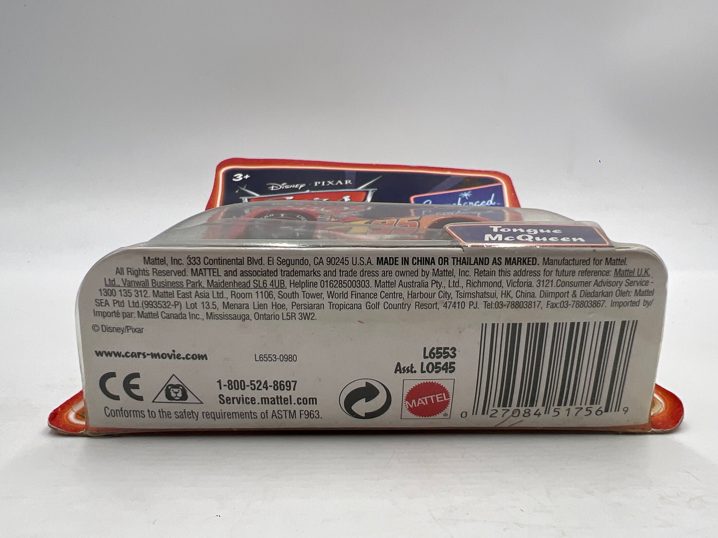 Disney Pixar Cars Supercharged Tongue McQueen